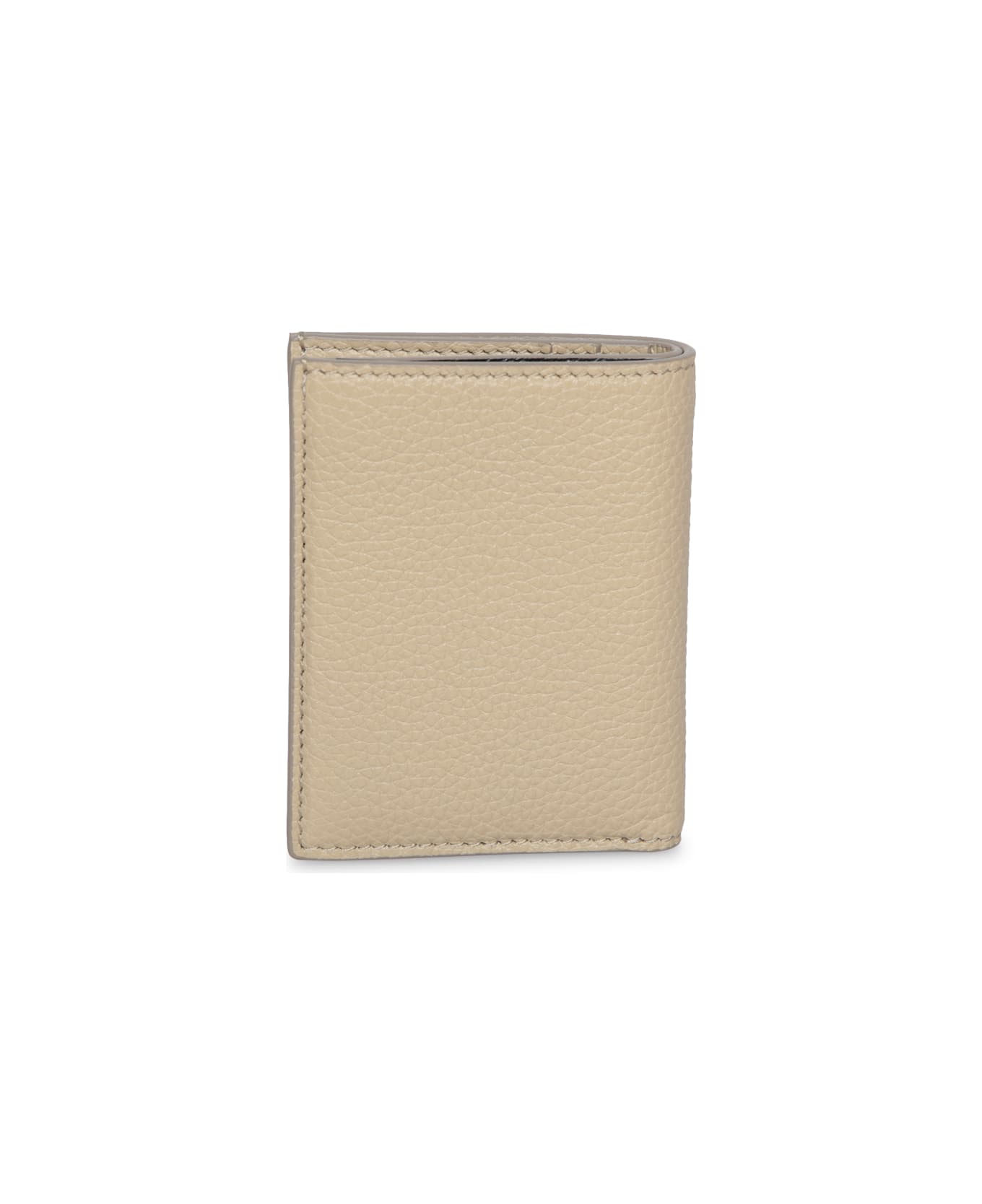 Tom Ford Vert Soft Grain Beige Card Holder - Beige