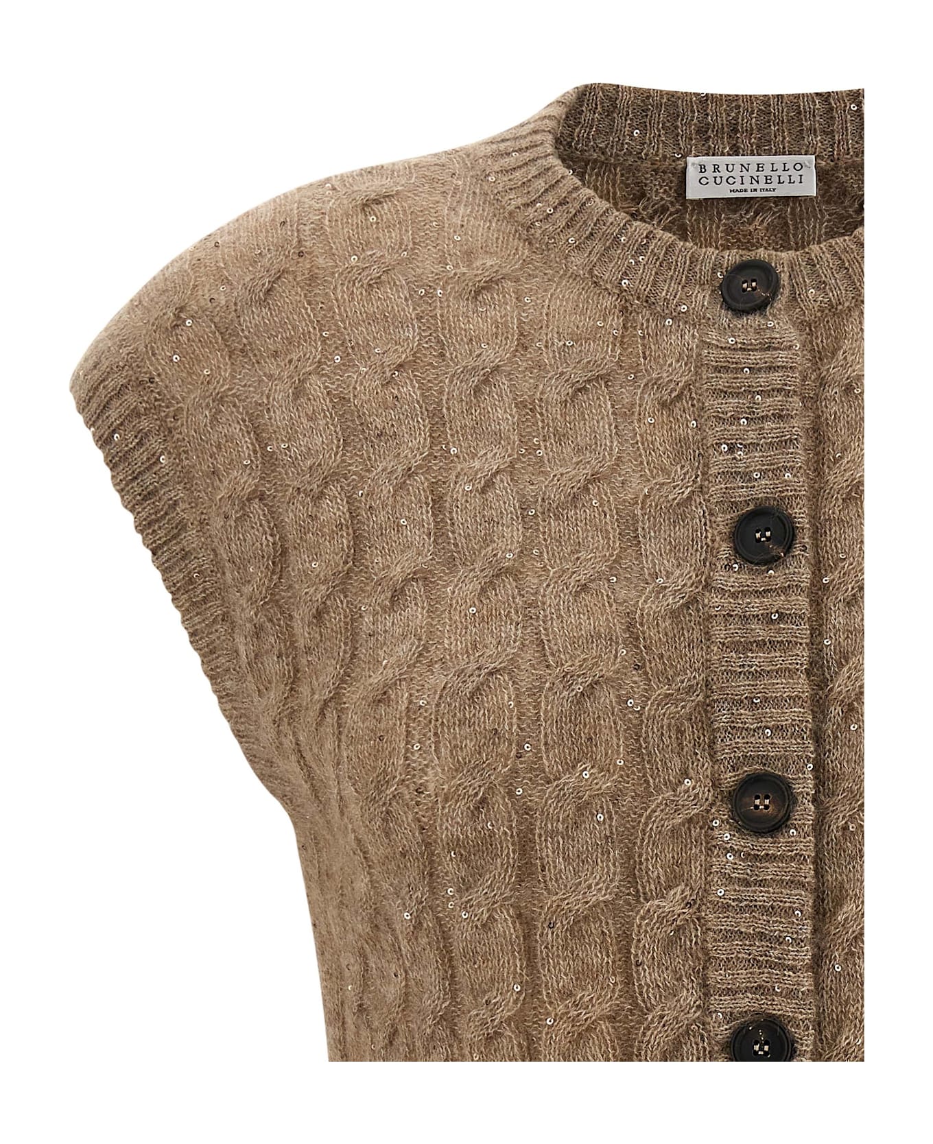 Brunello Cucinelli Knit Vest - Brown