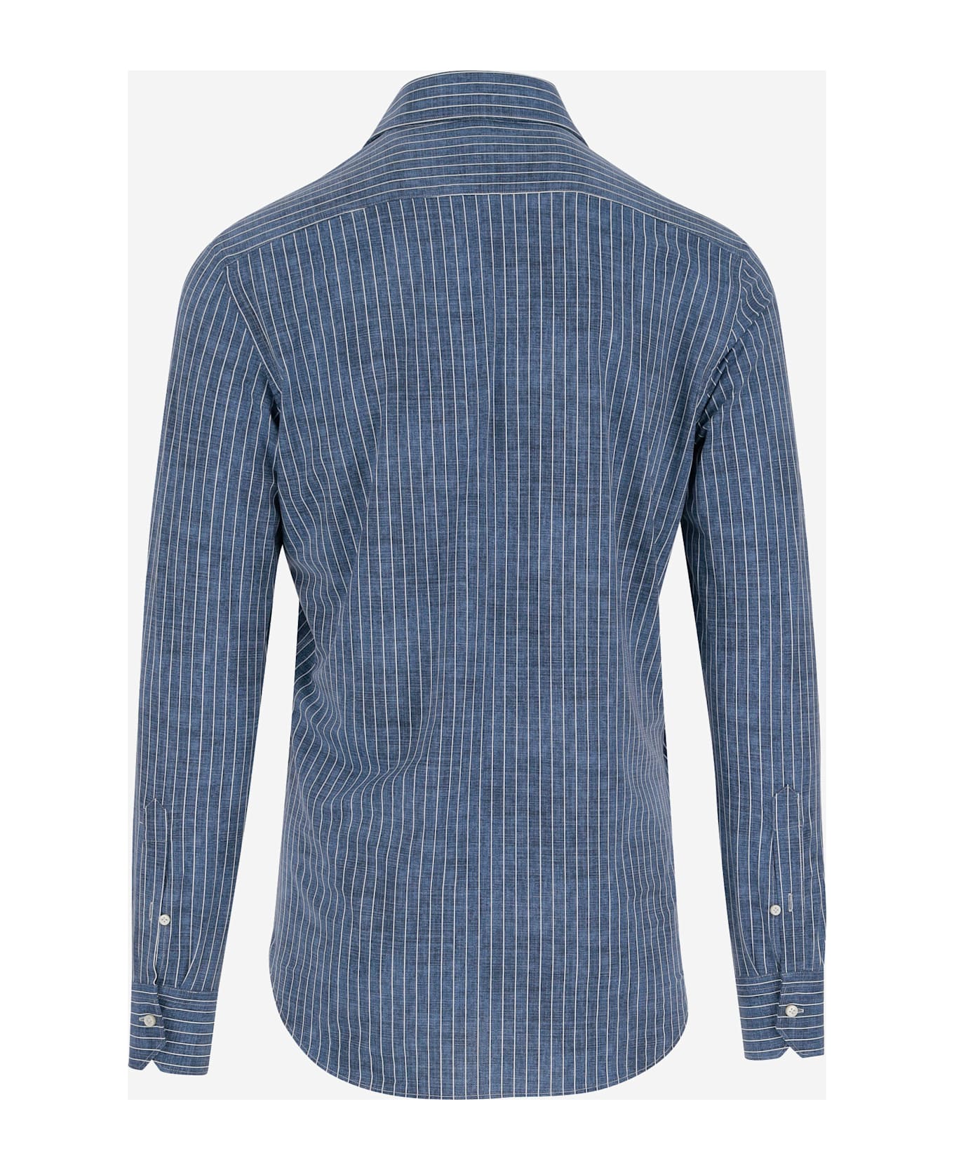 Brian Dales Classic Striped Shirt - Blue