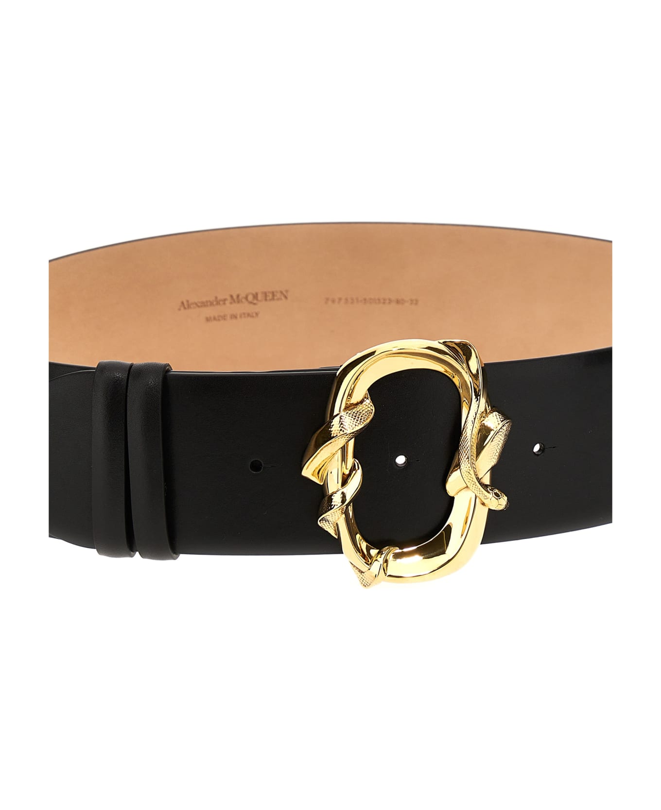 Alexander McQueen 'snake' Belt - Black