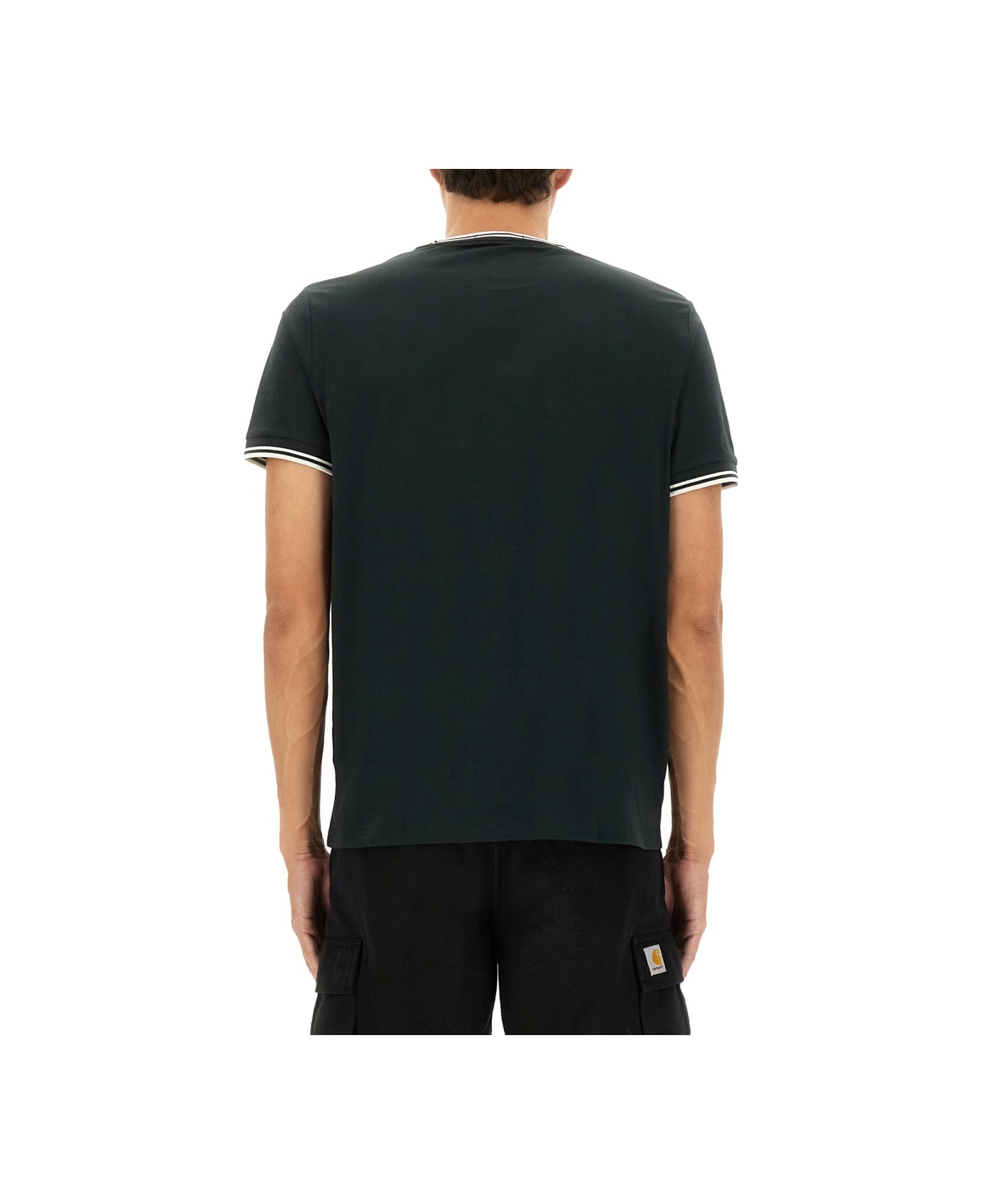 Fred Perry Double Stripe T-shirt - GREEN