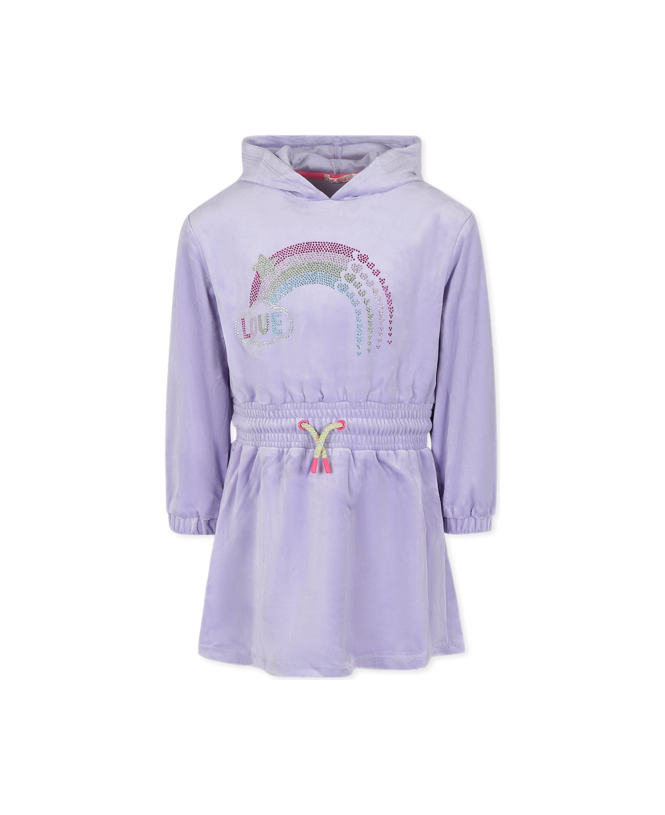 Billieblush Lilac Dress For Girl With Rainbow - Lilac