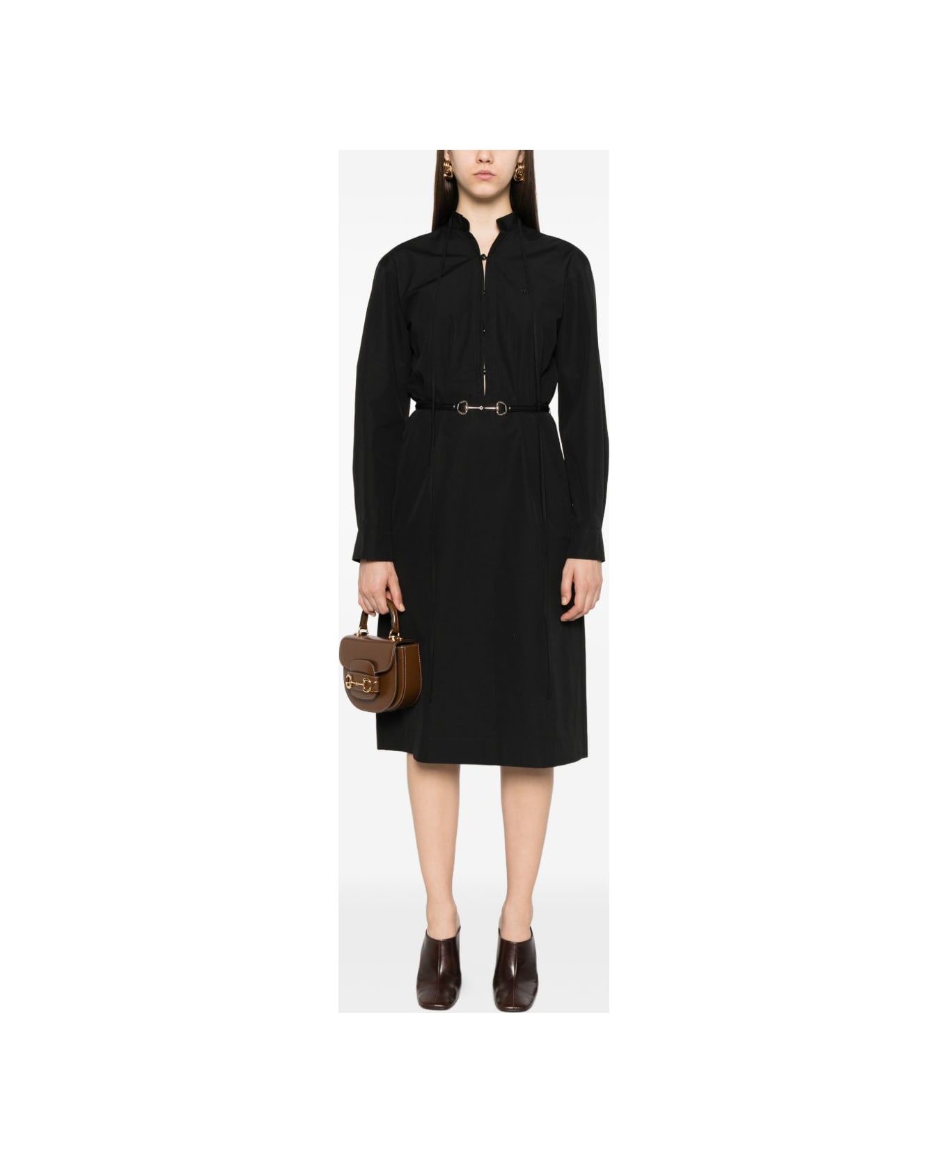 Gucci Cotton Short Dress - Black
