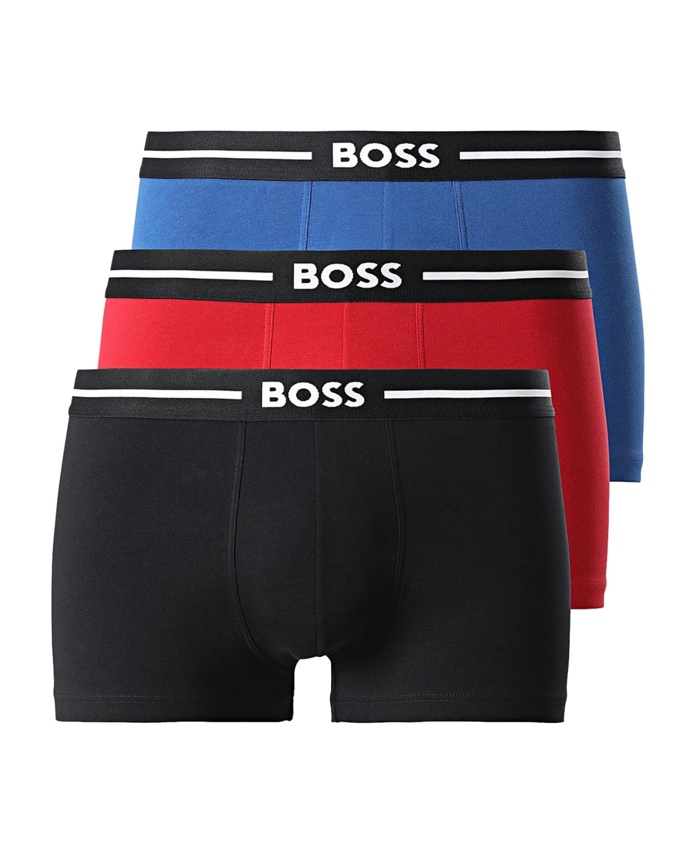 Hugo Boss Pack Of Three Boxers - MULTICOLOR