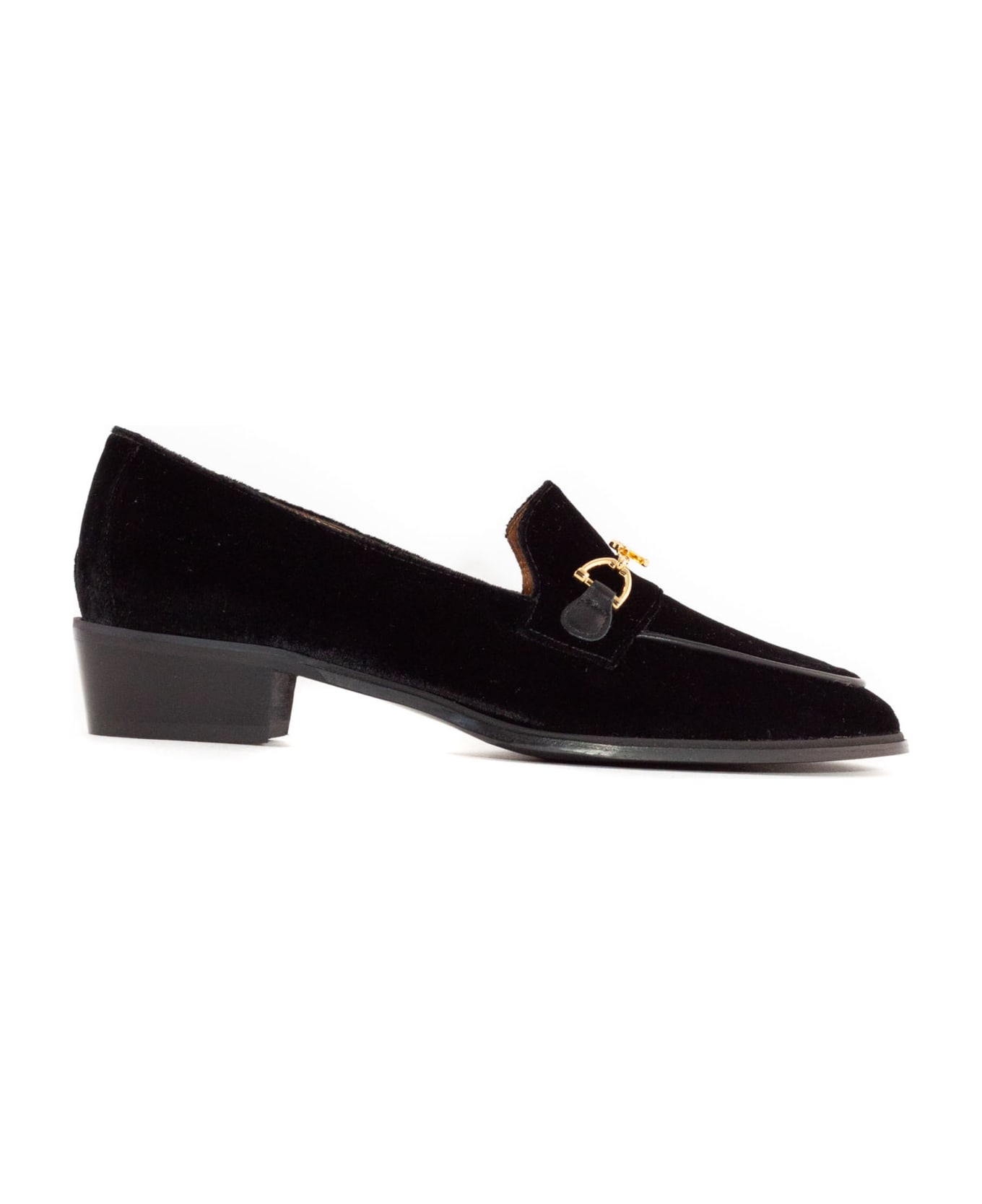 Roberto Festa Black Velvet Axel Loafer - Black