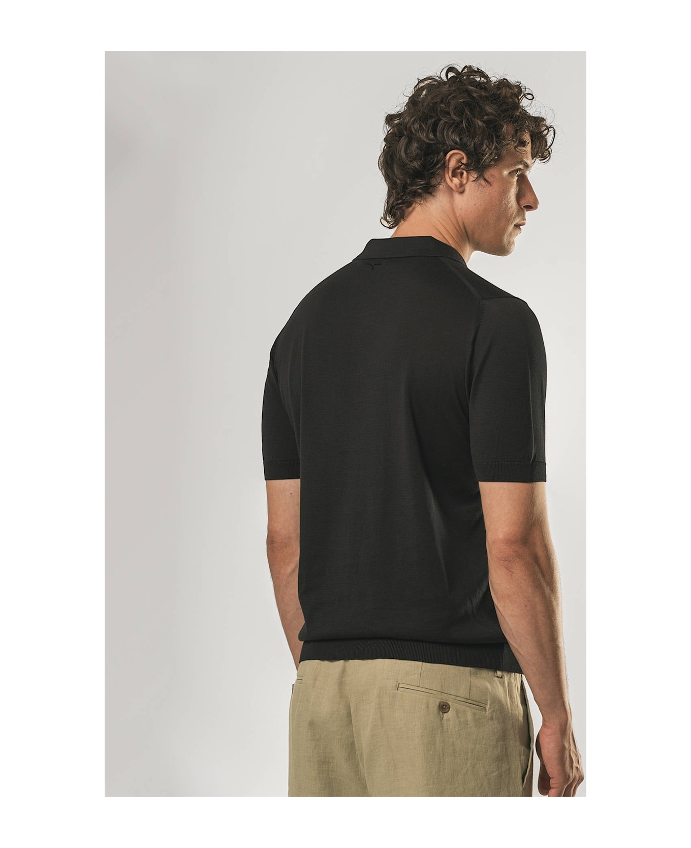 Larusmiani Ischia Polo Sweater - Black