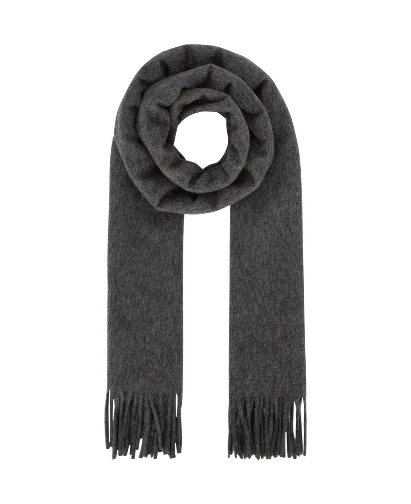 Loro Piana Grande Unita Fringed-edge Scarf - Grey