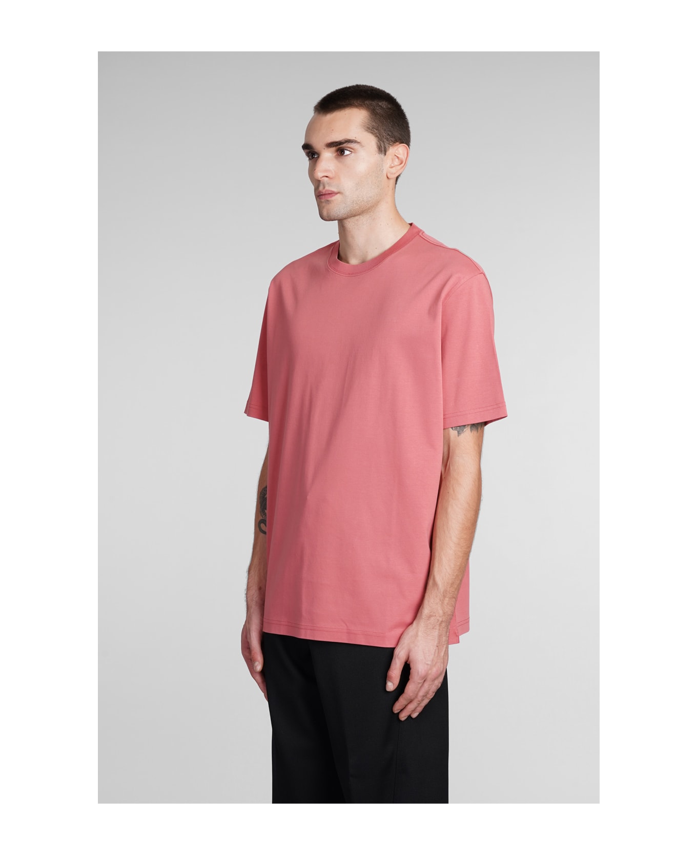 Lanvin T-shirt In Rose-pink Cotton - rose-pink