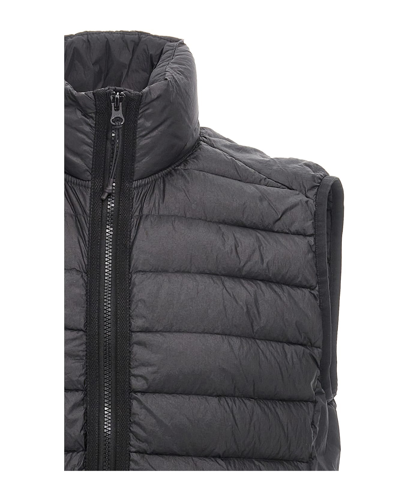 Stone Island 
loom Woven Chambers Nylon Down-tc
 Vest - Black