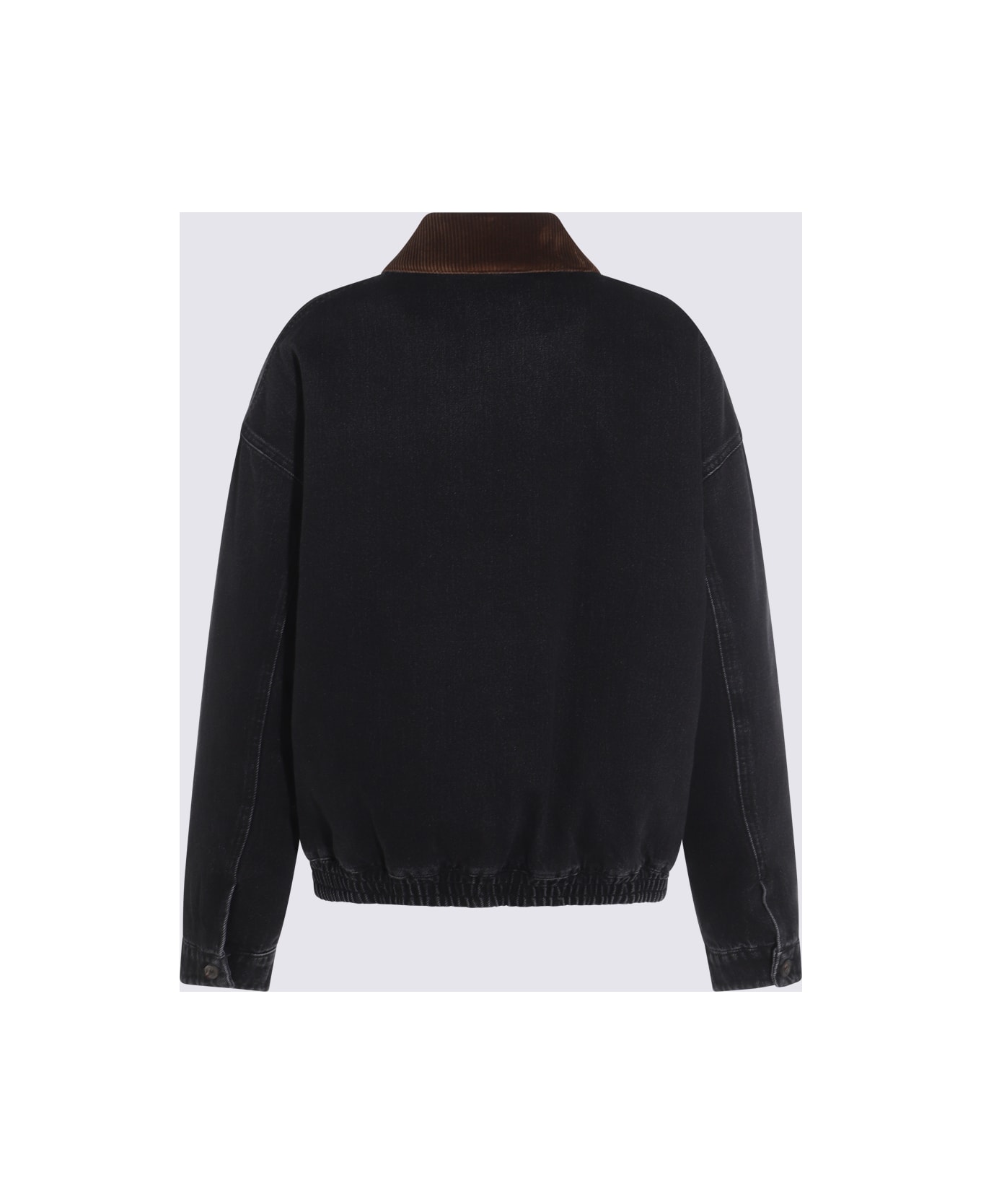 Miu Miu Black Cotton Denim Jacket - Black