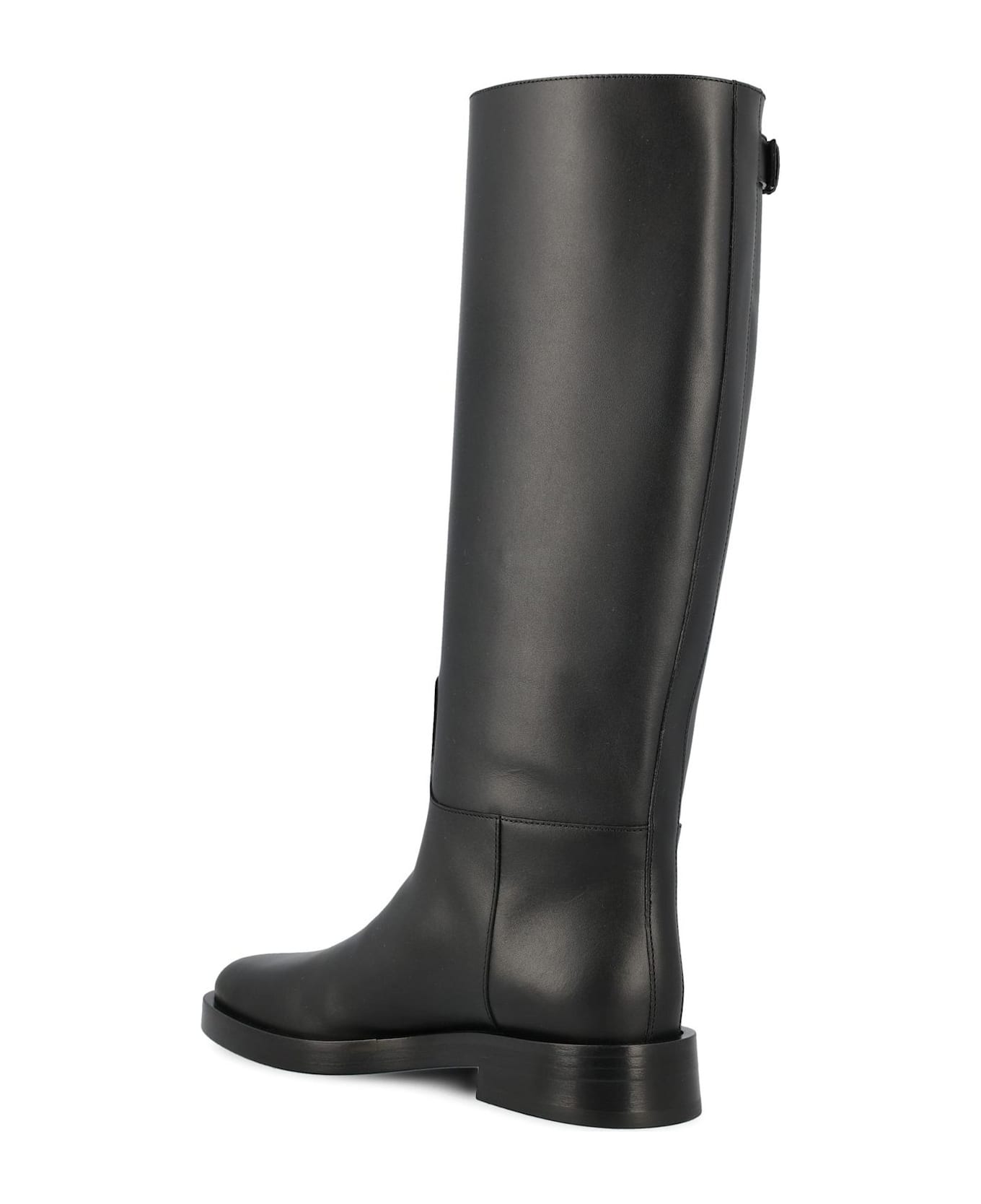 Valentino Garavani Valentino Vlogo Signature Round Toe Boots - Black