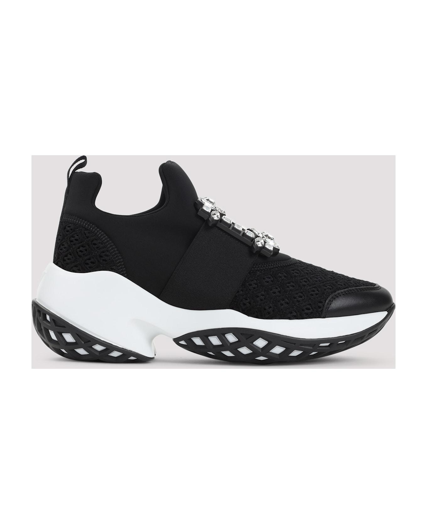Roger Vivier Run Strass Buckle Sneakers - Nero
