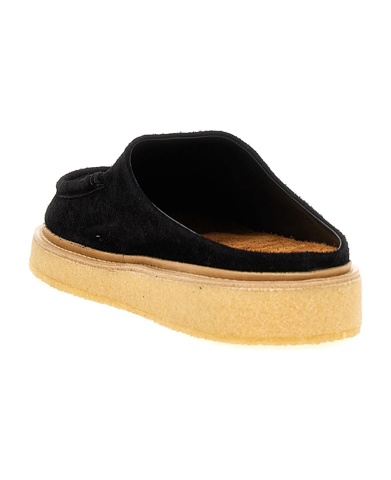 Marni Suede Sabots - Black
