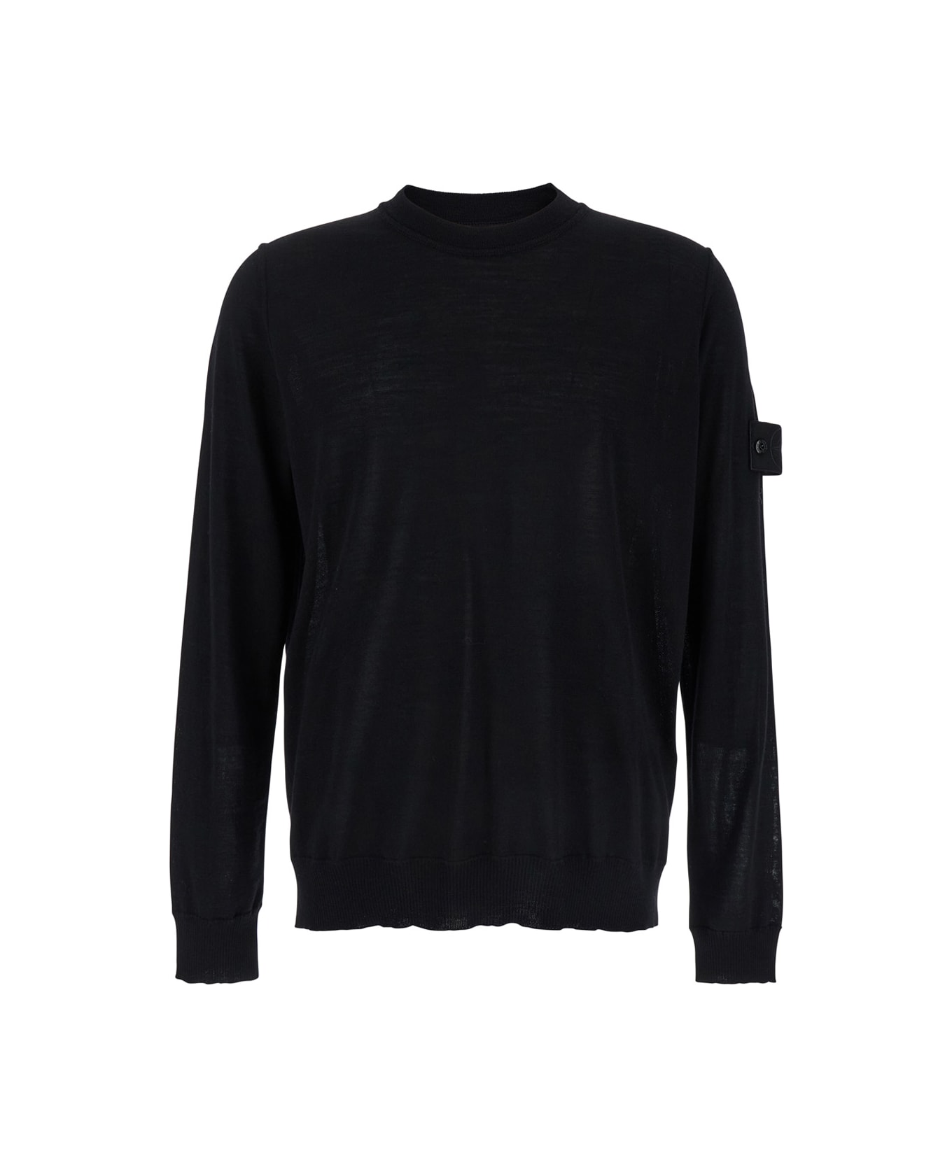 Stone Island Merinos Girocollo - Black