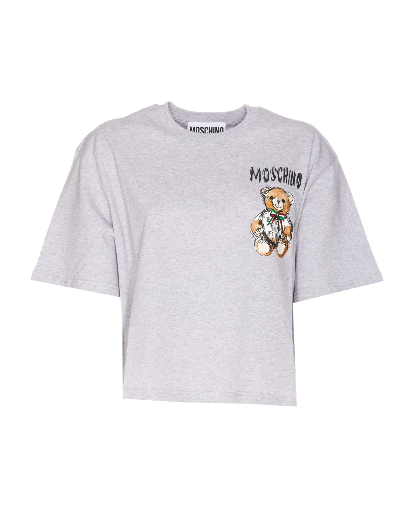 Moschino Drawn Teddy Bear T-shirt - Grey