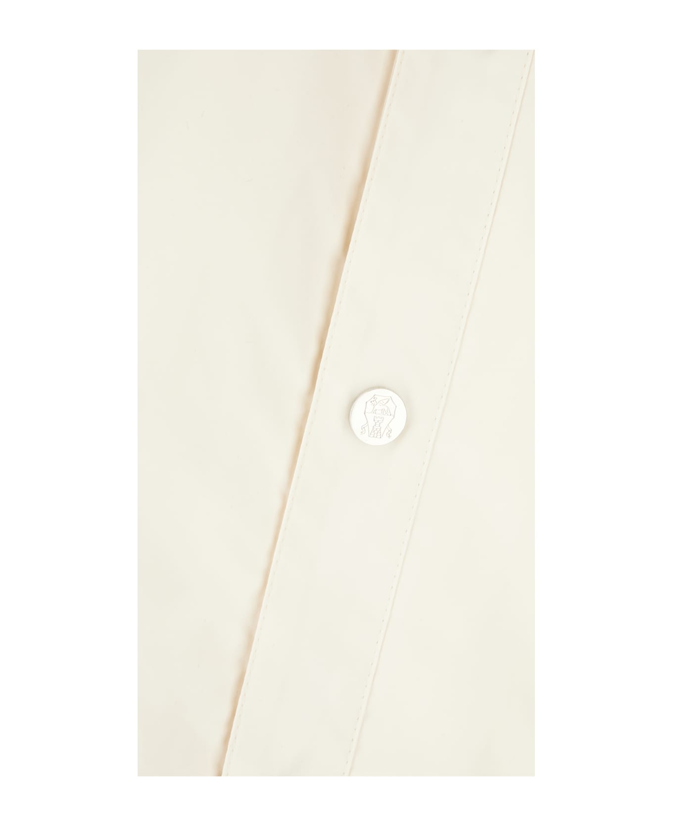 Brunello Cucinelli Ivory Polyester Blend Jacket - OFF WHITE