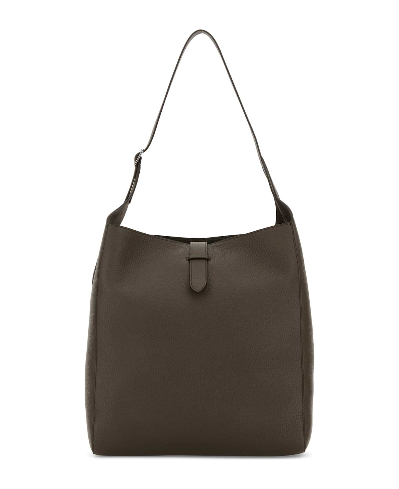 The Row Brown Leather Blake Shoulder Bag - ELEPHANTPLD