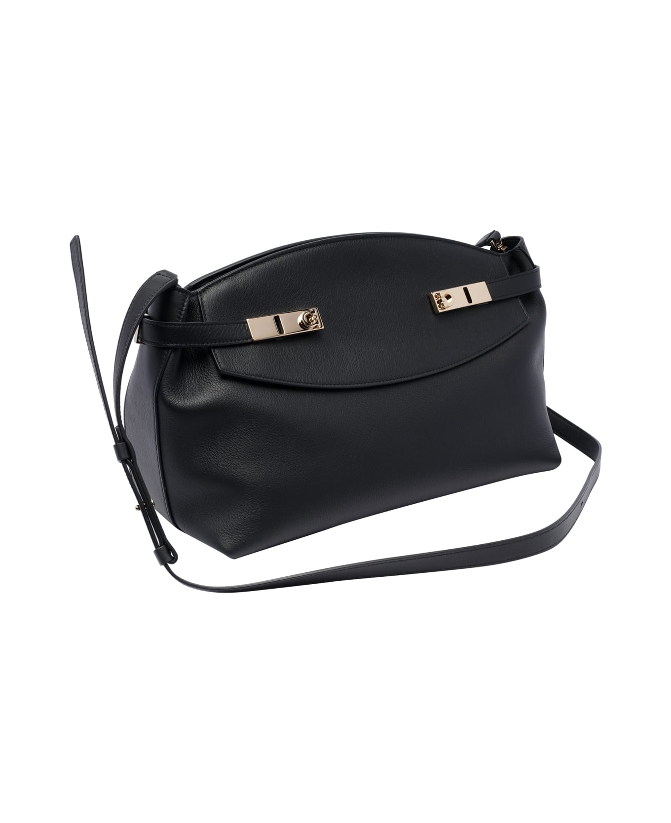 Ferragamo Large Hug Clutch - Black