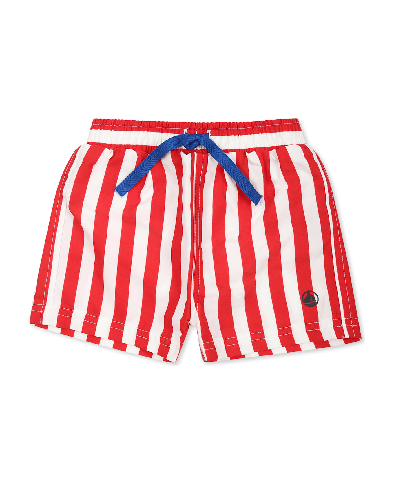 Petit Bateau Red Swim Shorts For Baby Boy - Red