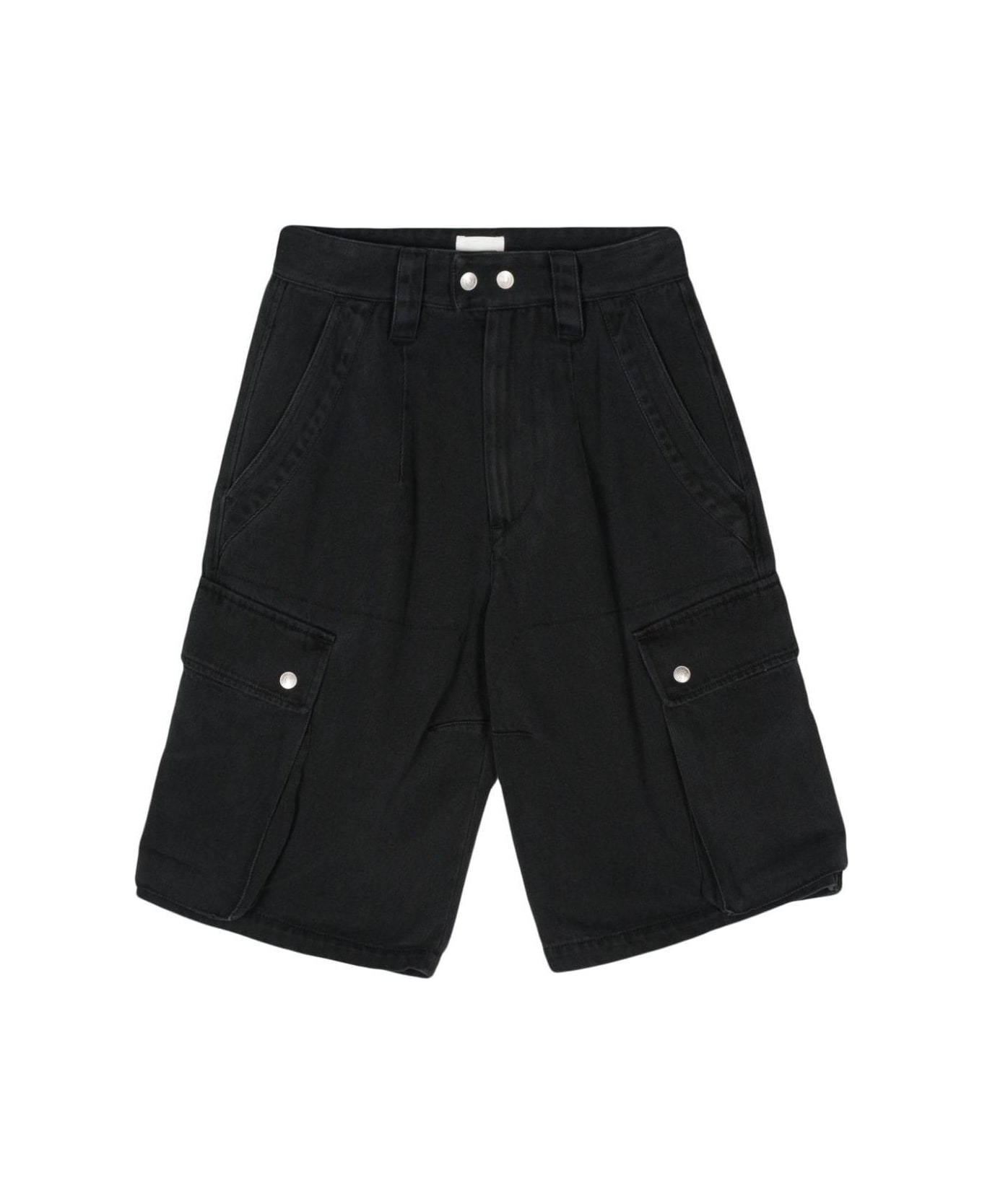 Isabel Marant Mid-rise Loose-fit Cargo Shorts - BLACK ショートパンツ