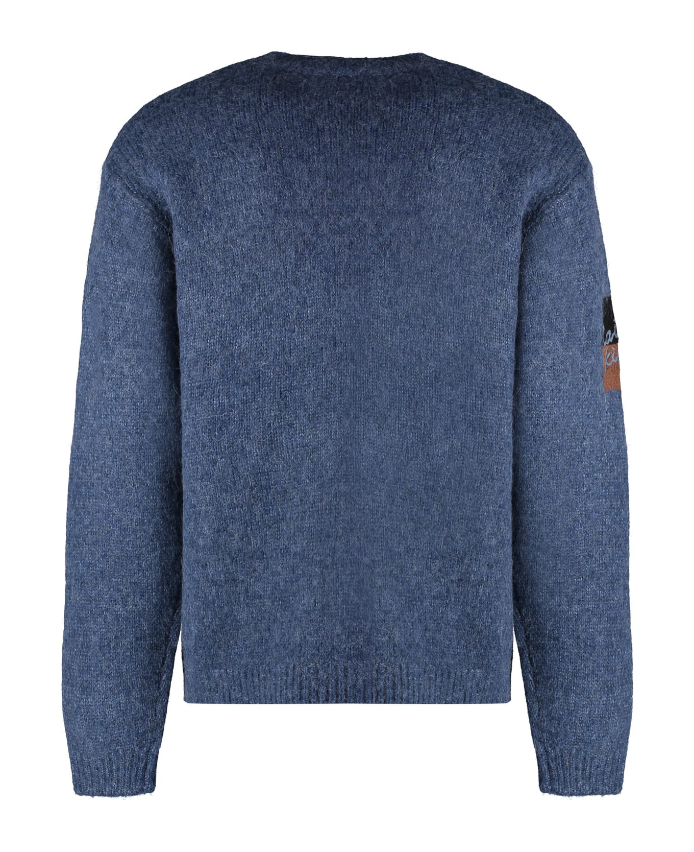 Maison Kitsuné Wool-blend Crew-neck Sweater - blue