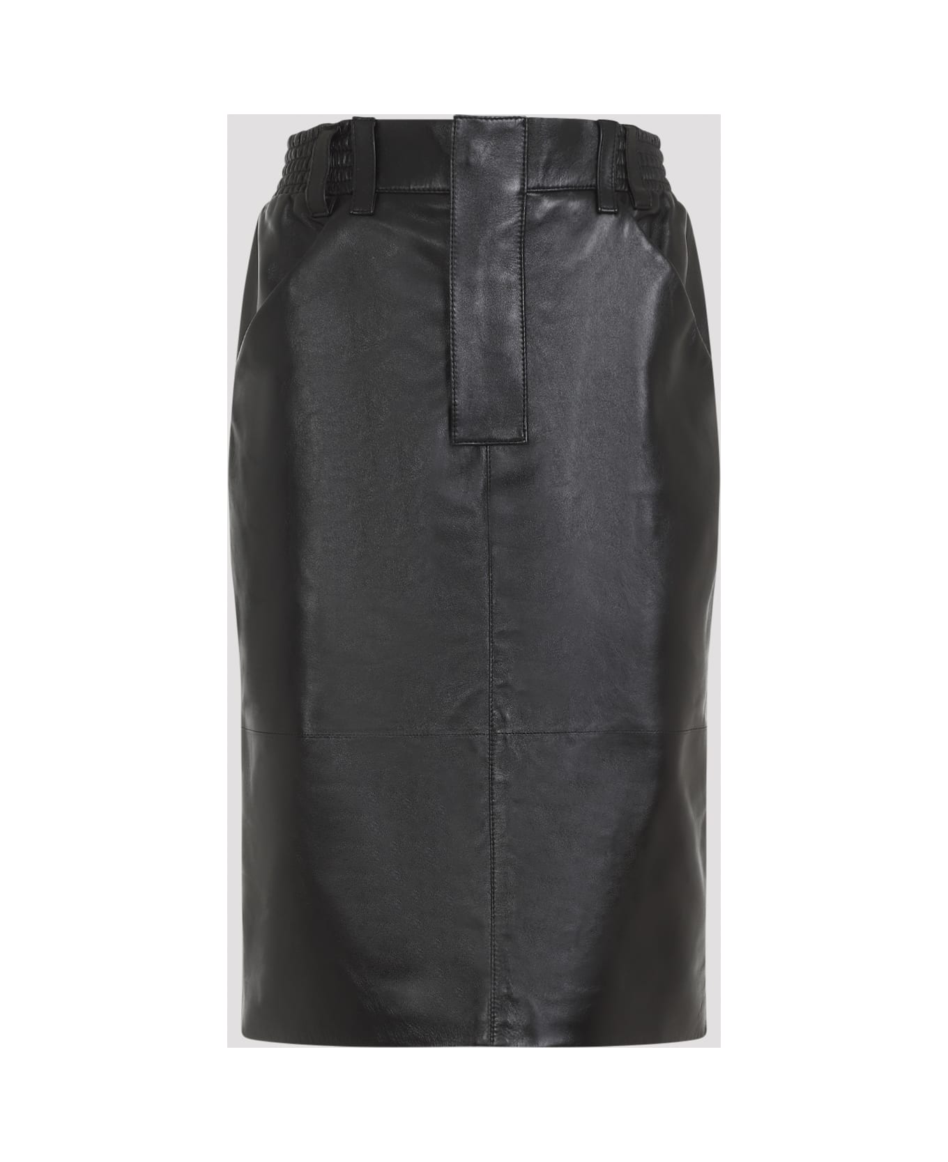 Saint Laurent Midi Skirt - Black