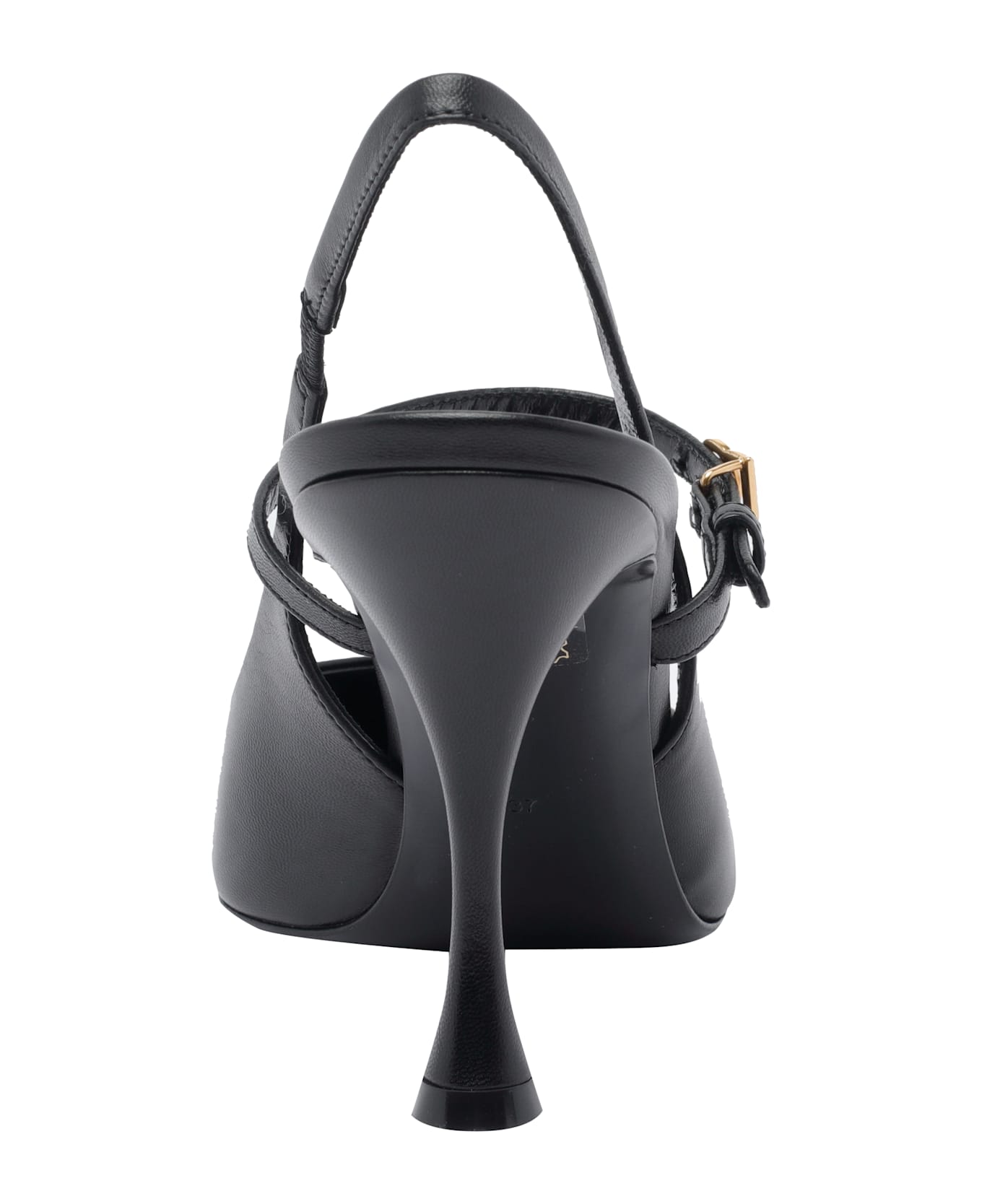 Dolce & Gabbana Black Leather Slingbacks - Black