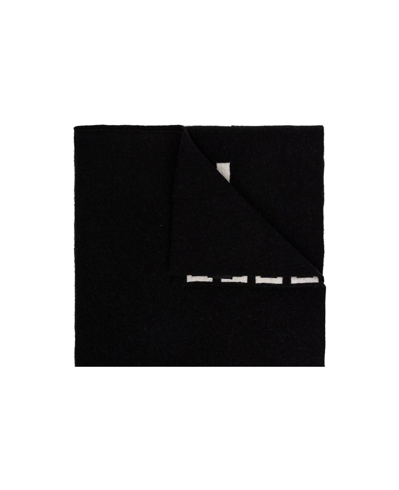 Givenchy Reversible Logo-intarsia Knitted Scarf