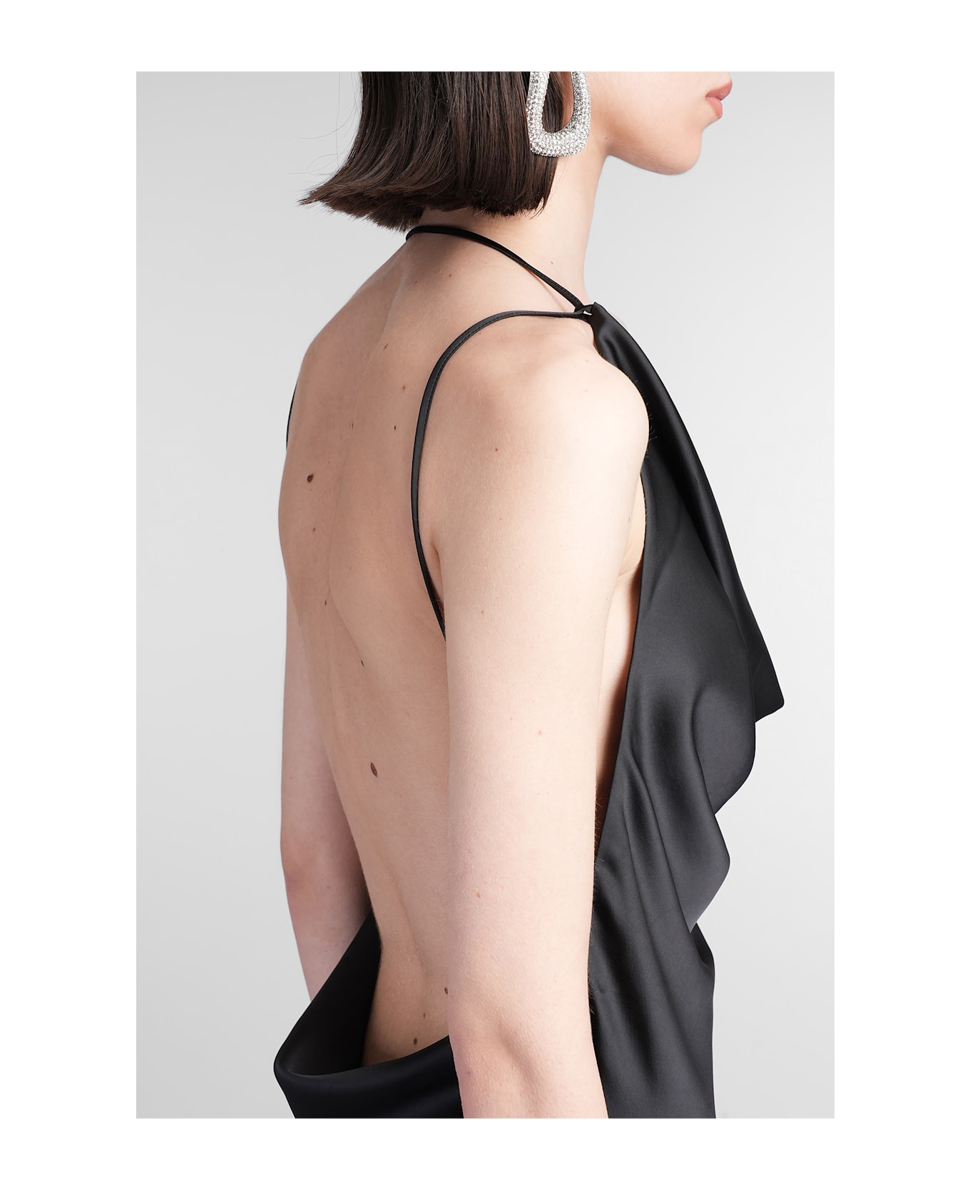 The Andamane Vera Maxi Dress Woman In Black Polyester - Black