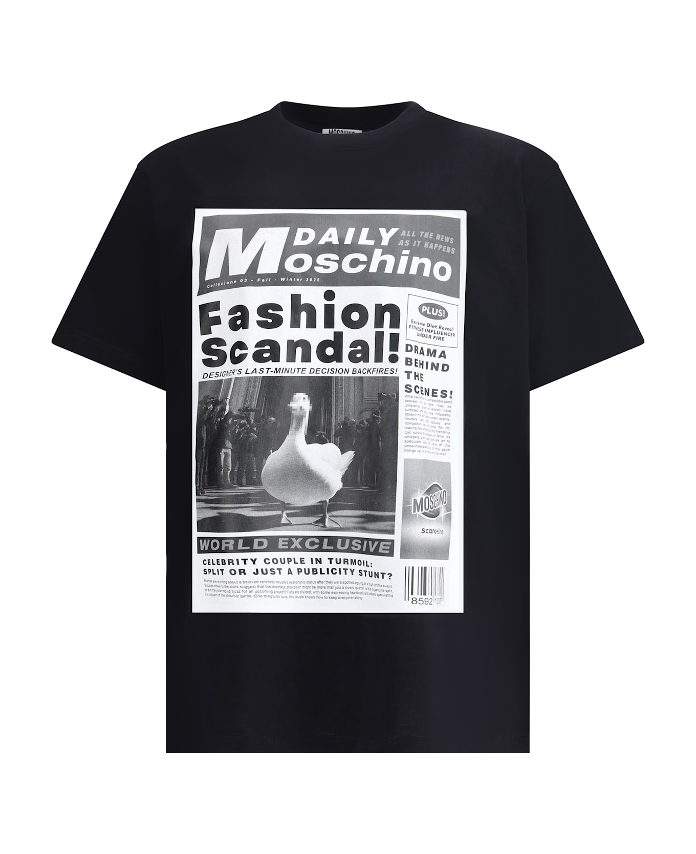 Moschino T-shirt Whit Maxi Print