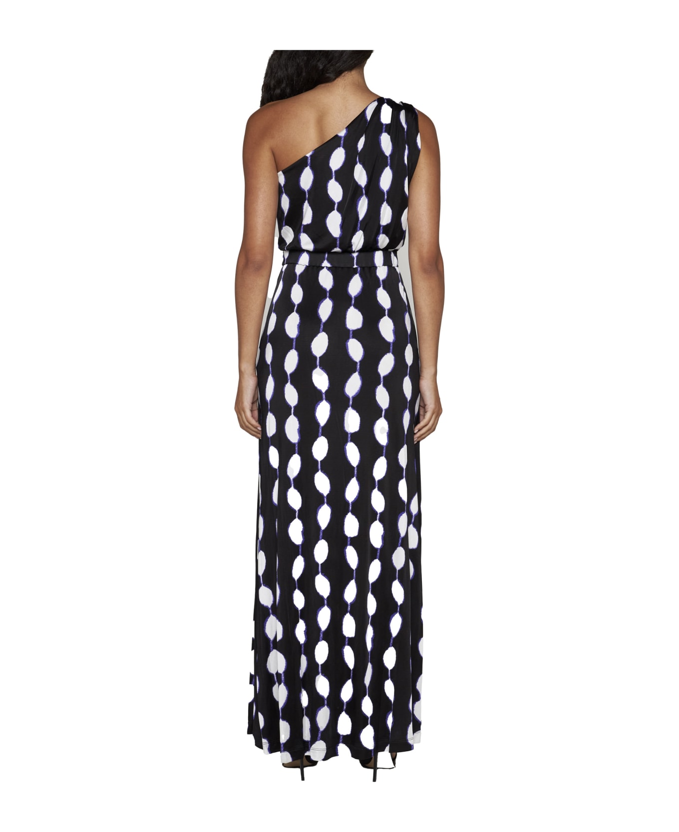Diane Von Furstenberg Dress - Shibori dot lg black