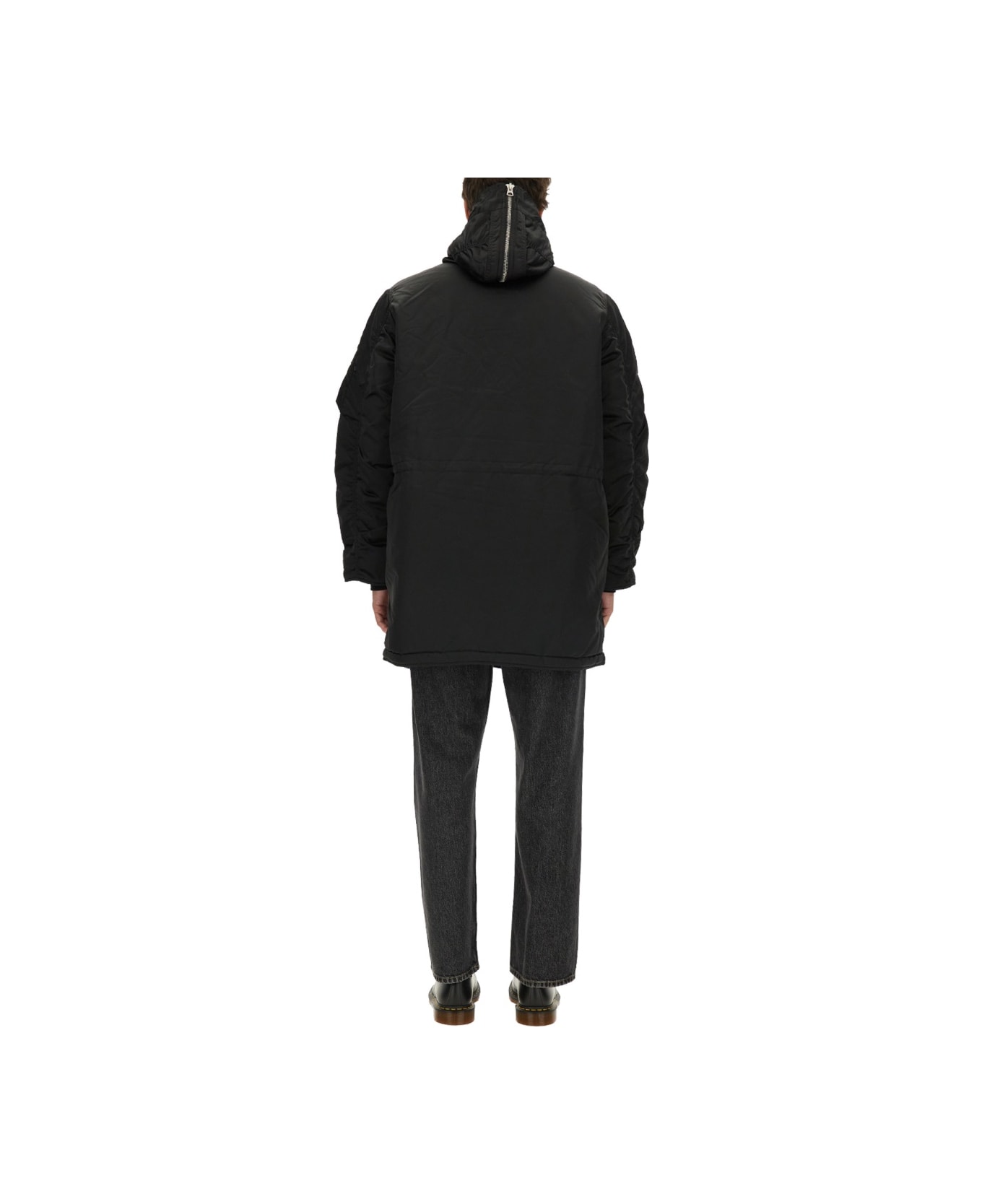 Alpha Industries Long Bomber Jacket "n-3b" - BLACK