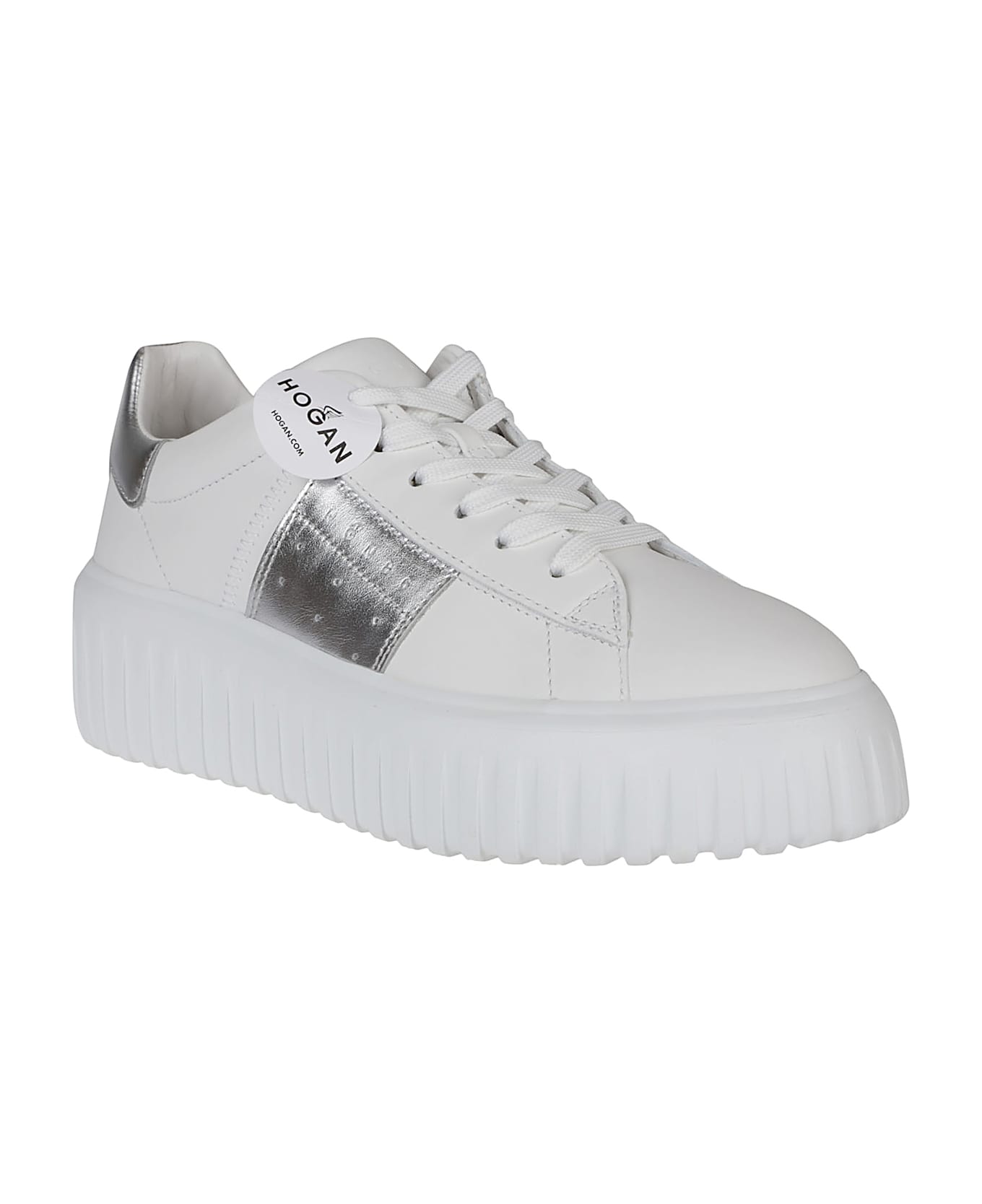 Hogan H-stripes Sneakers - Bianco/argento