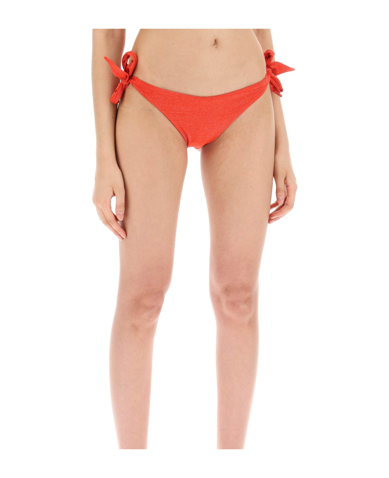 Max Mara 'bikini Slip In Jersey And Lure - CORALLO (Metallic)