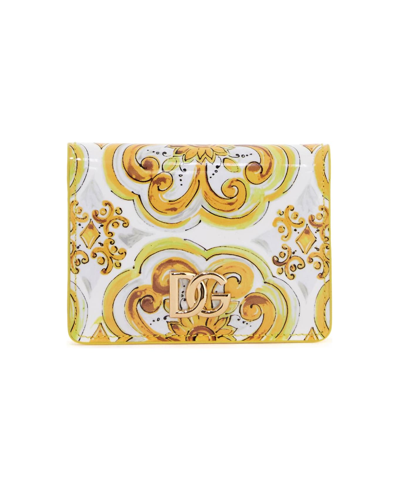 Dolce & Gabbana Continental 3.5 Wallet With - Yellow