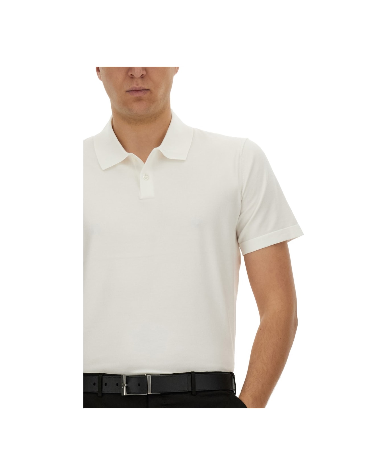 Theory Regular Fit Polo Shirt - WHITE