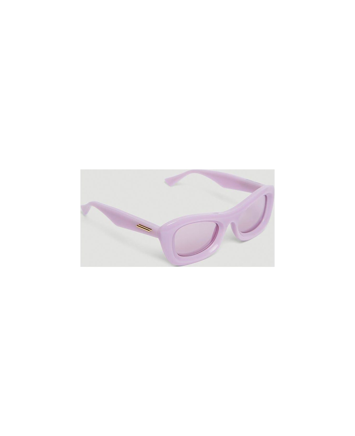 Bottega Veneta Rectangle-frame Tinted Sunglasses - LILAC