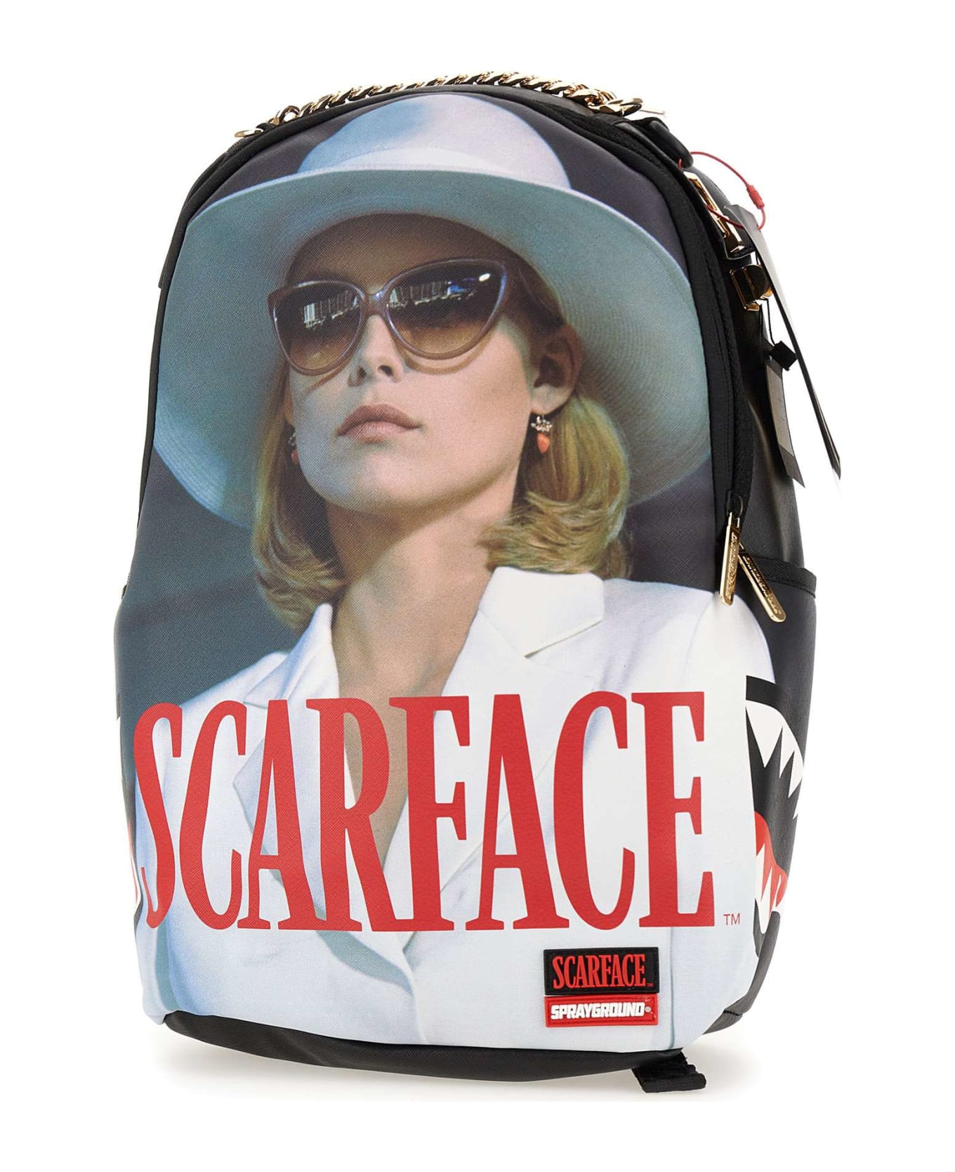 Sprayground "scarface Stairs" Vegan Leather Backpack - BLACK バックパック