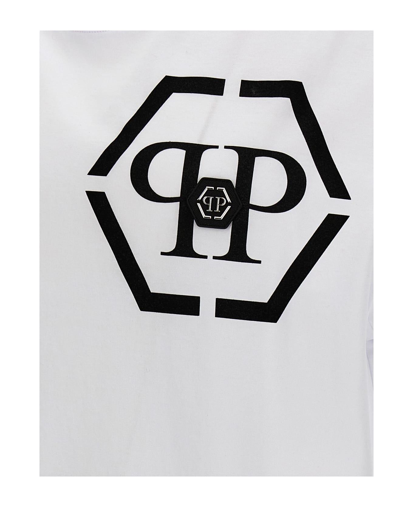Philipp Plein Logo T-shirt - White/Black シャツ