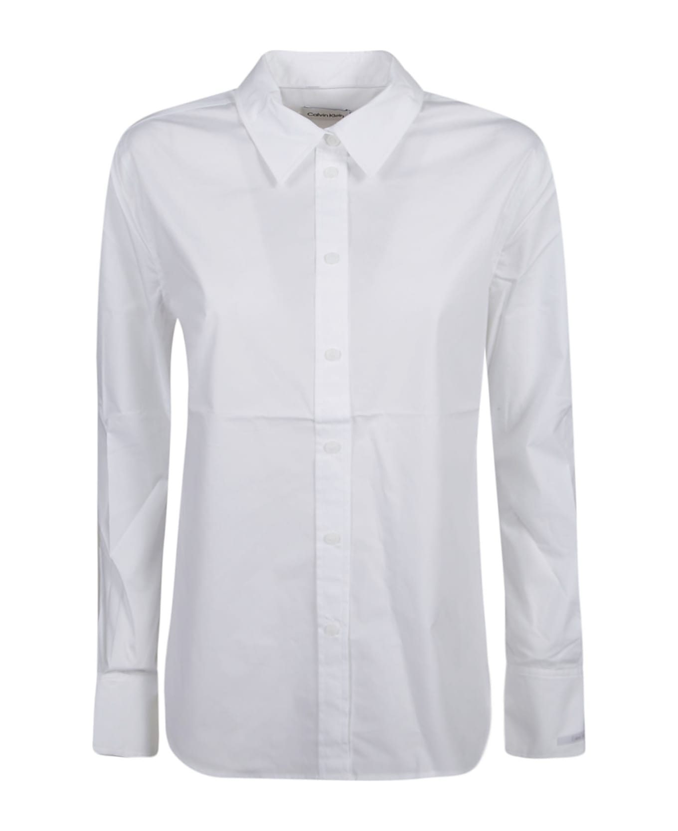 Calvin Klein Slim Fit Cotton Shirt - White