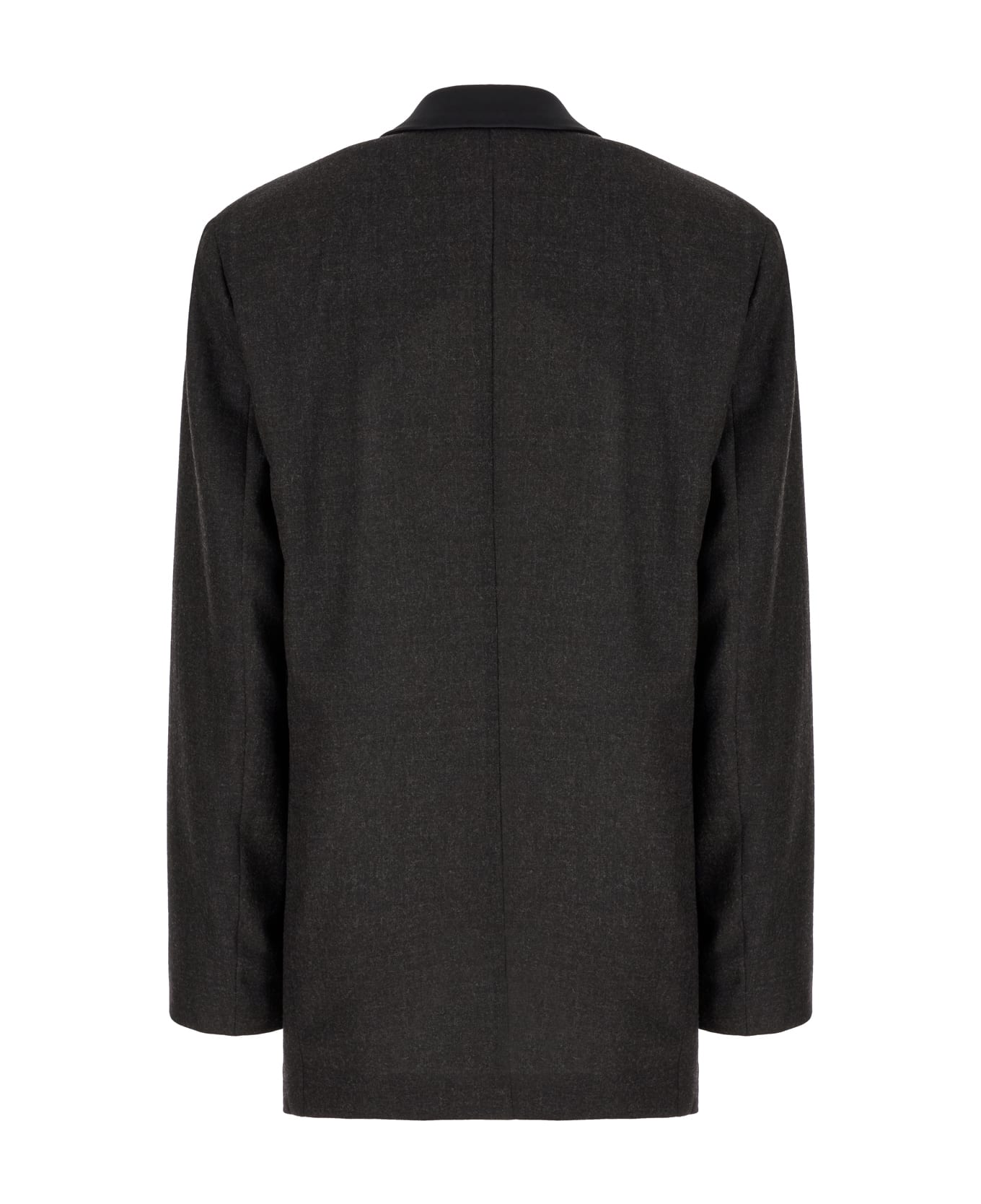 Alberta Ferretti Slate Wool Blazer - Fantasia Grigio