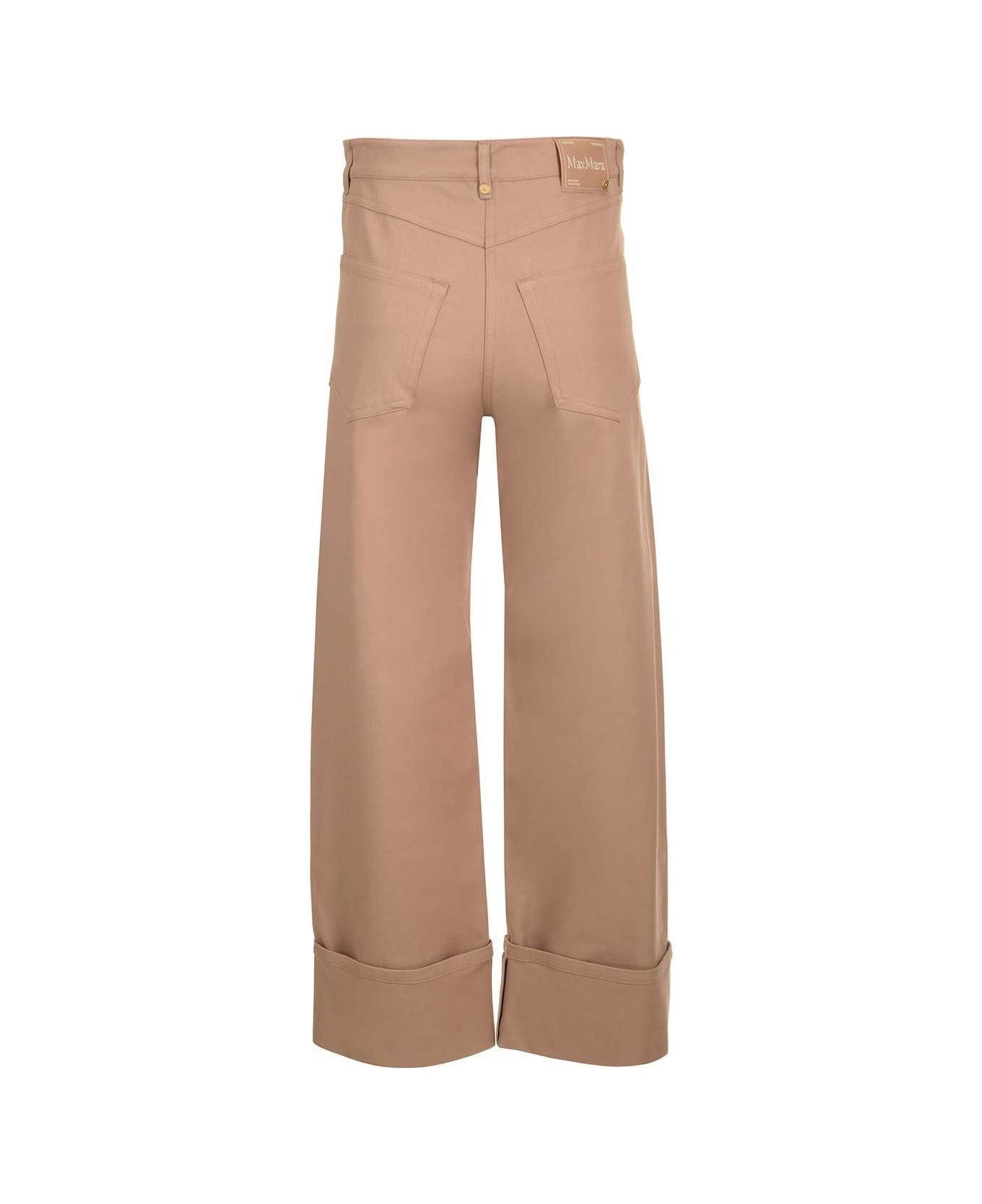 
S Max Mara Logo Patch Straight Leg Trousers