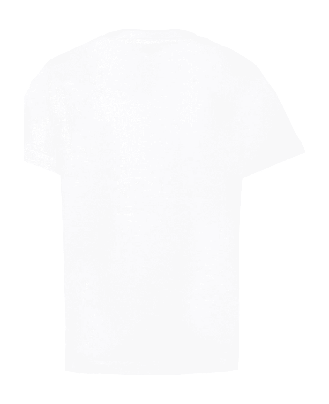 Versace White La Vacanza T-shirt For Girl - White