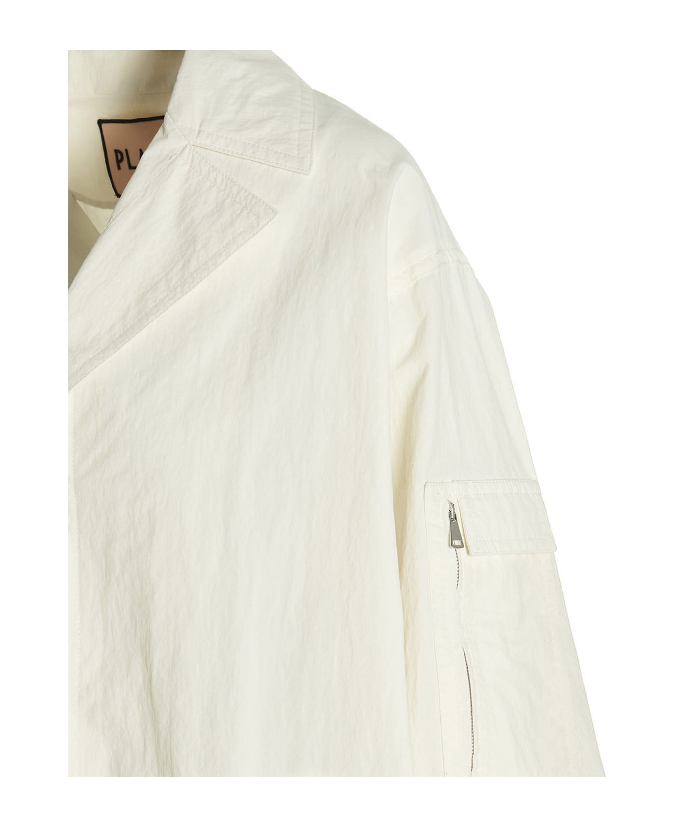 Plan C Technical Nylon Waterproof Jacket - White コート