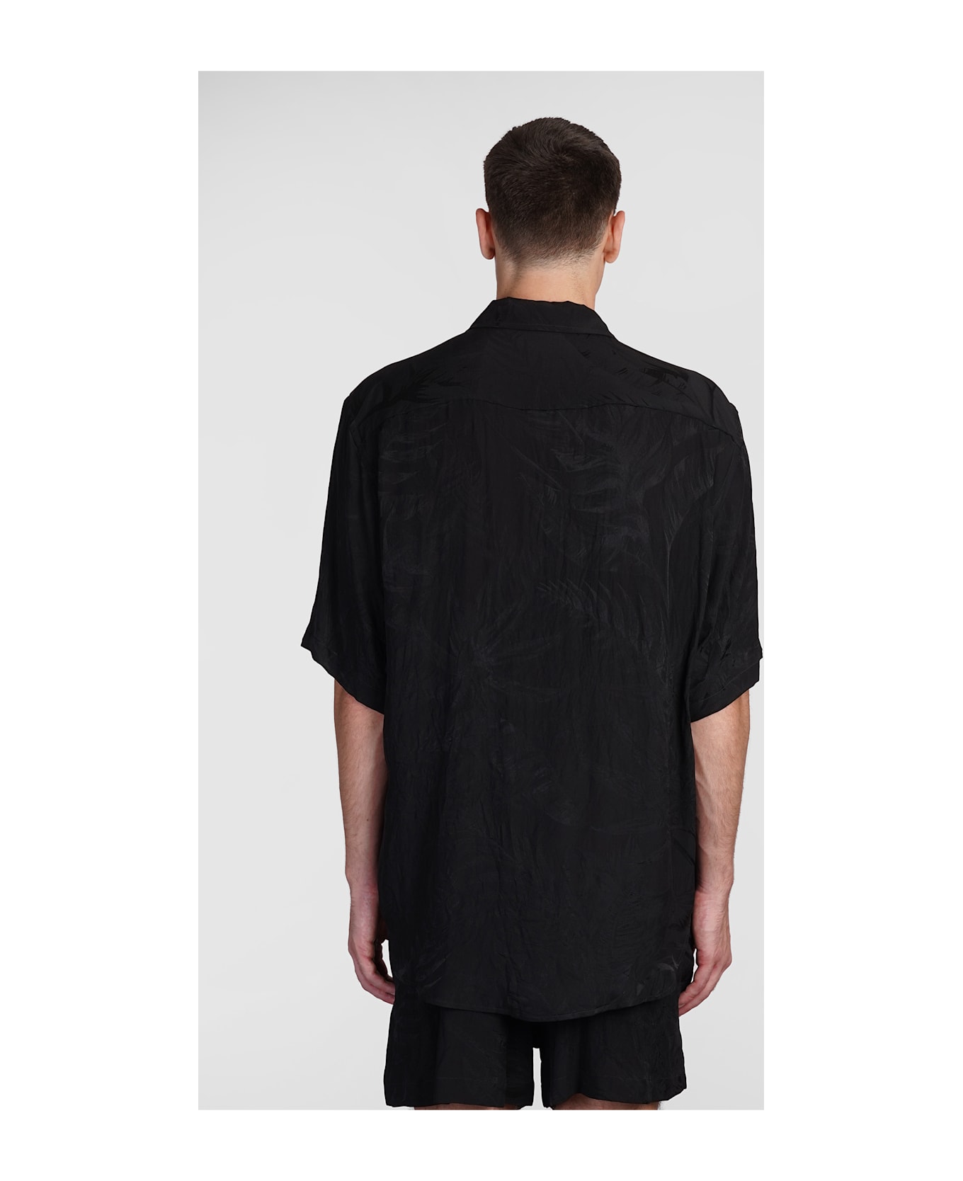 Balenciaga Shirt In Black Silk - black