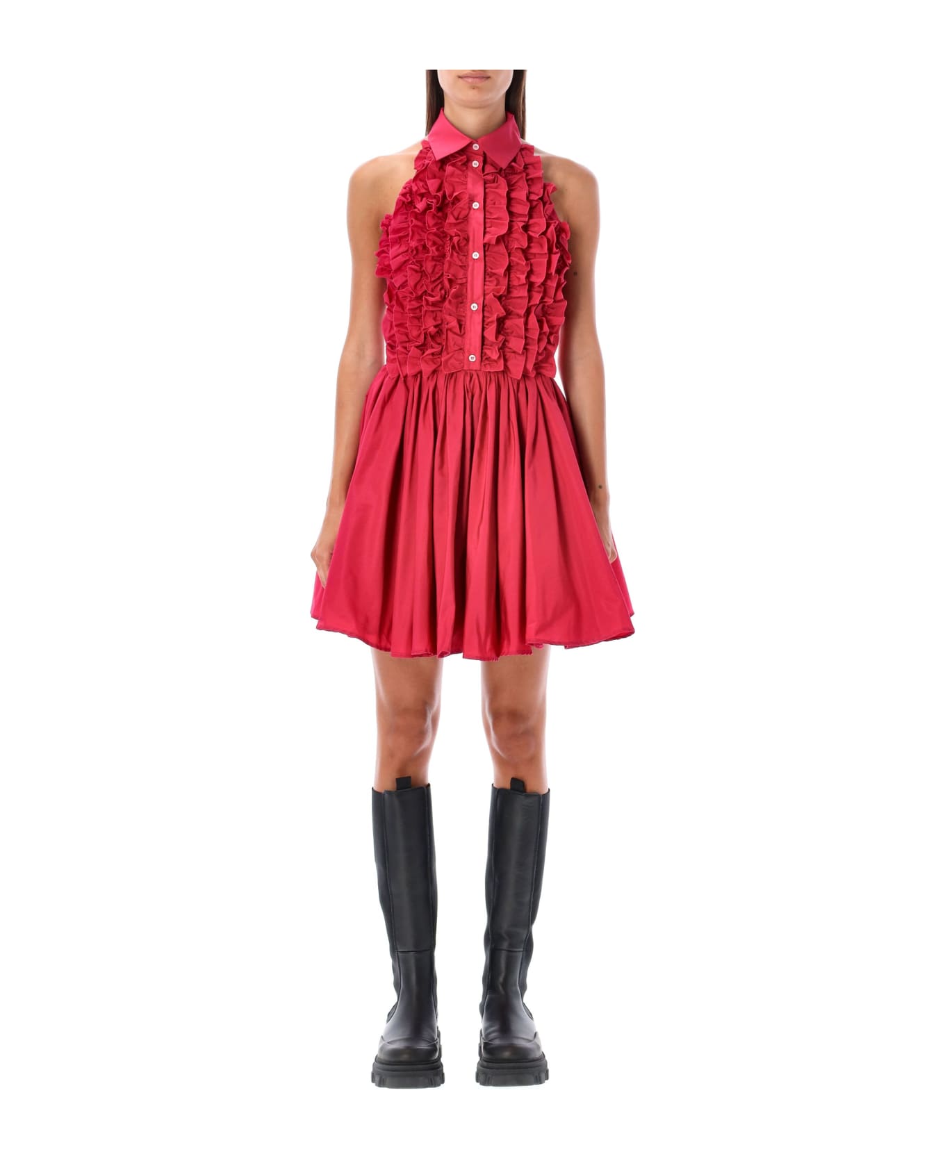MSGM Ruffle Dress - PINK