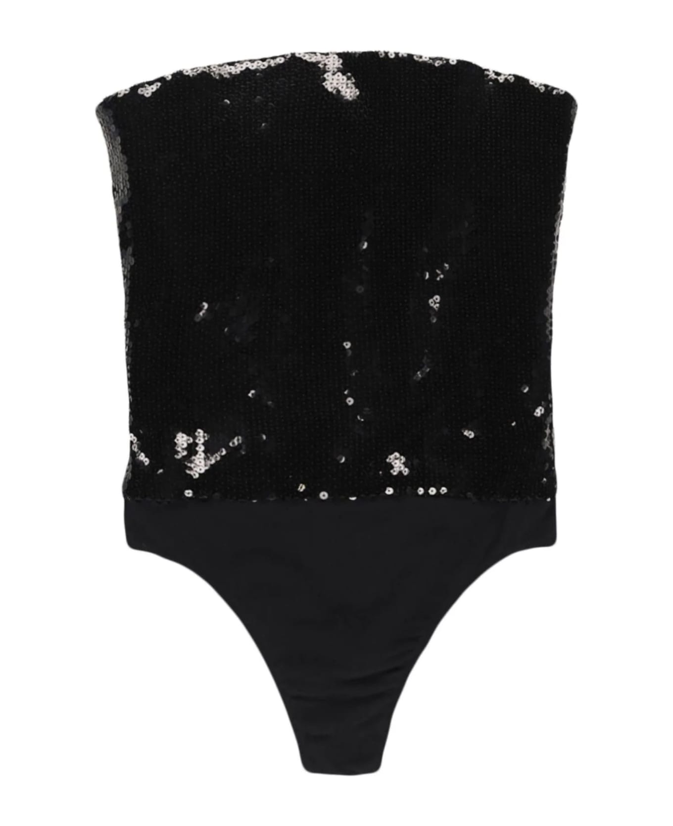 Alexandre Vauthier Black Strapless Bodysuit - Black ボディスーツ