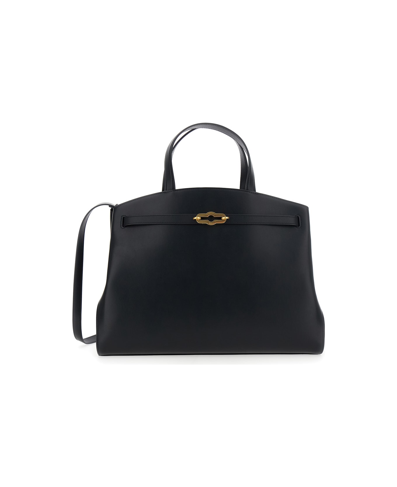Mulberry 
pimlico
 Black Handbag With Adjustable And Removable Shoulder Strap In Leather Woman - Black