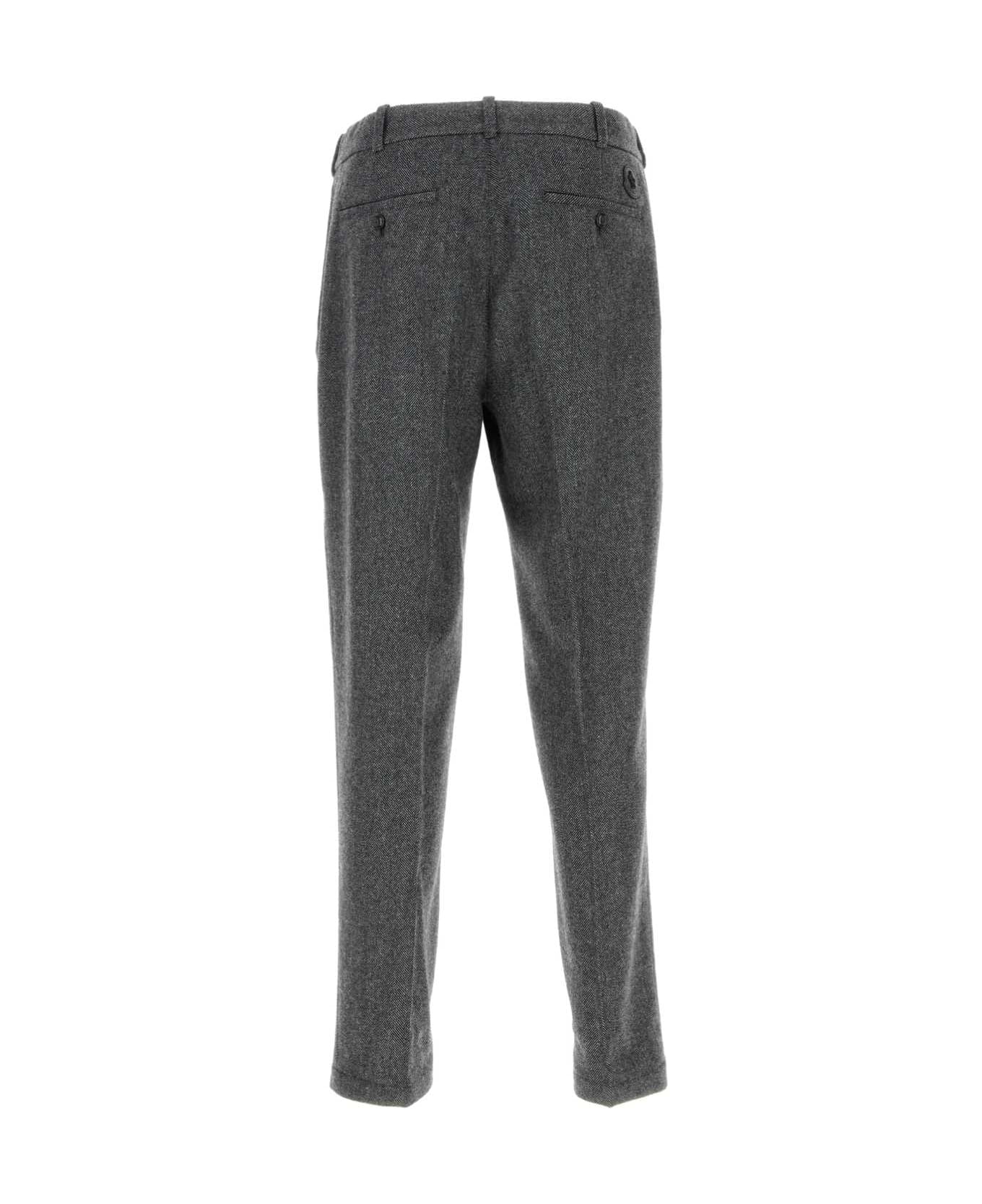 Moncler Embroidered Wool Blend Pant - F99