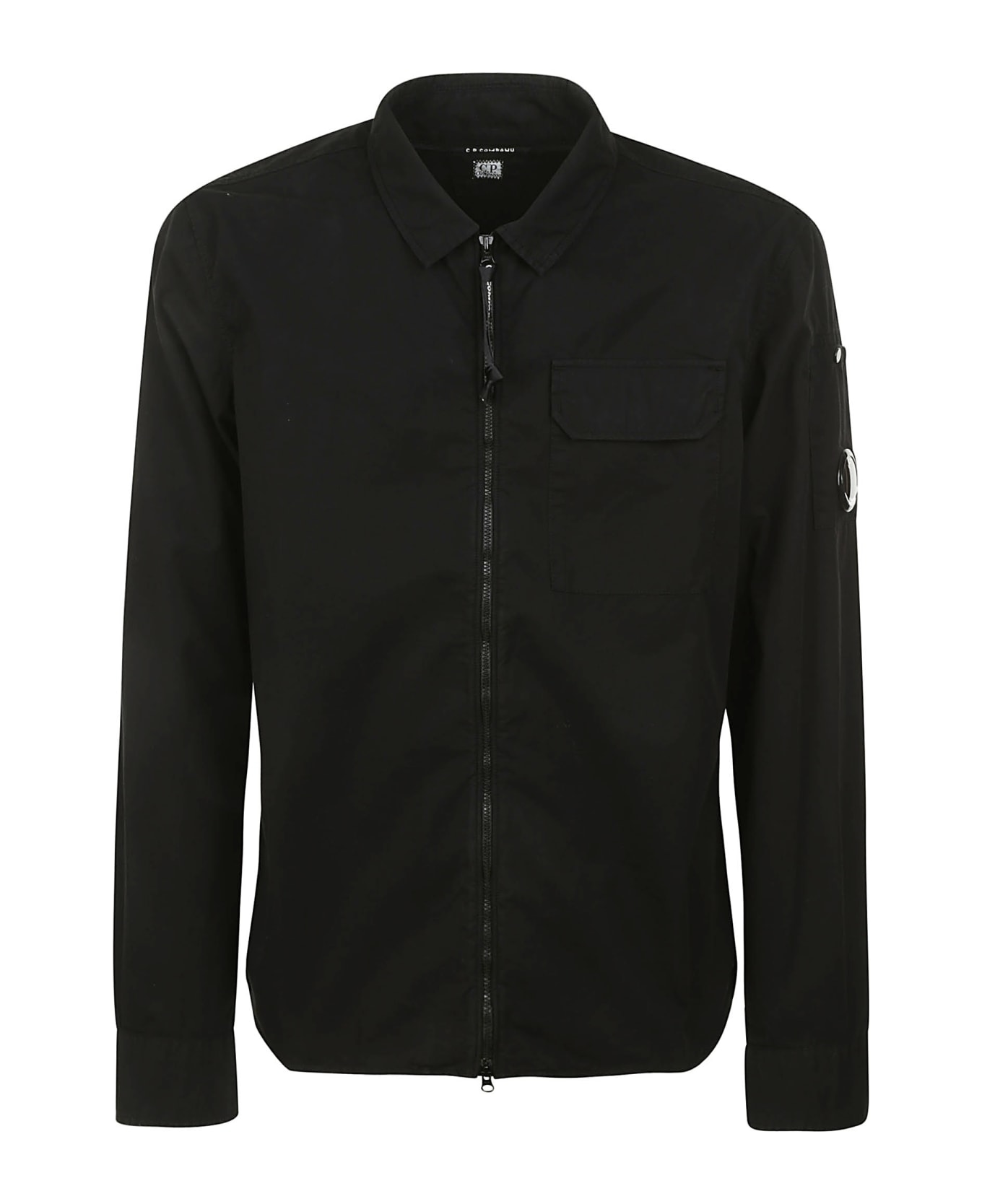 C.P. Company Gabardine Long-sleeved Shirt - Black